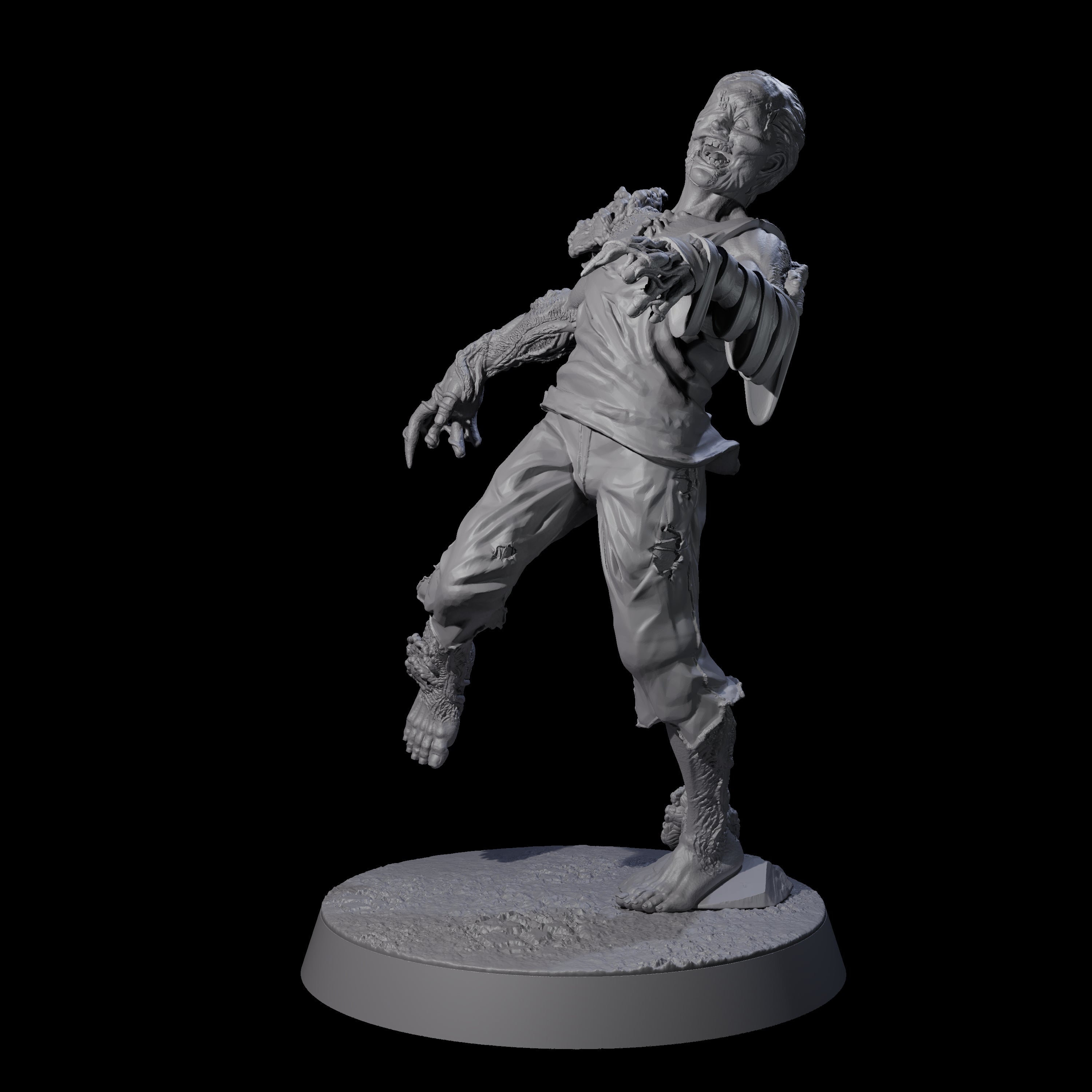 Clicking Fungal Zombie E Miniature for Dungeons and Dragons, Pathfinder or other TTRPGs