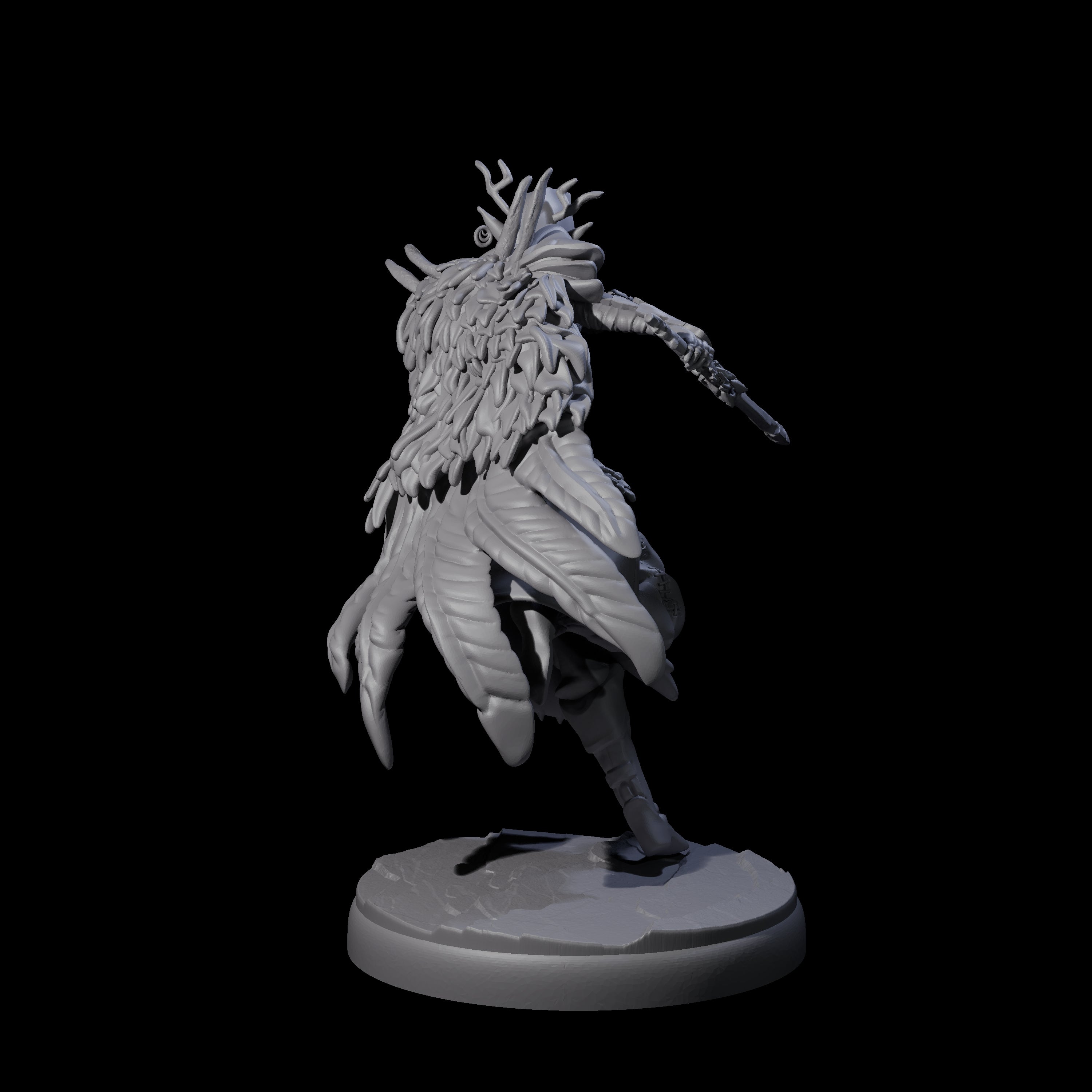Cloaked Dark Elf Assassin A Miniature for Dungeons and Dragons, Pathfinder or other TTRPGs