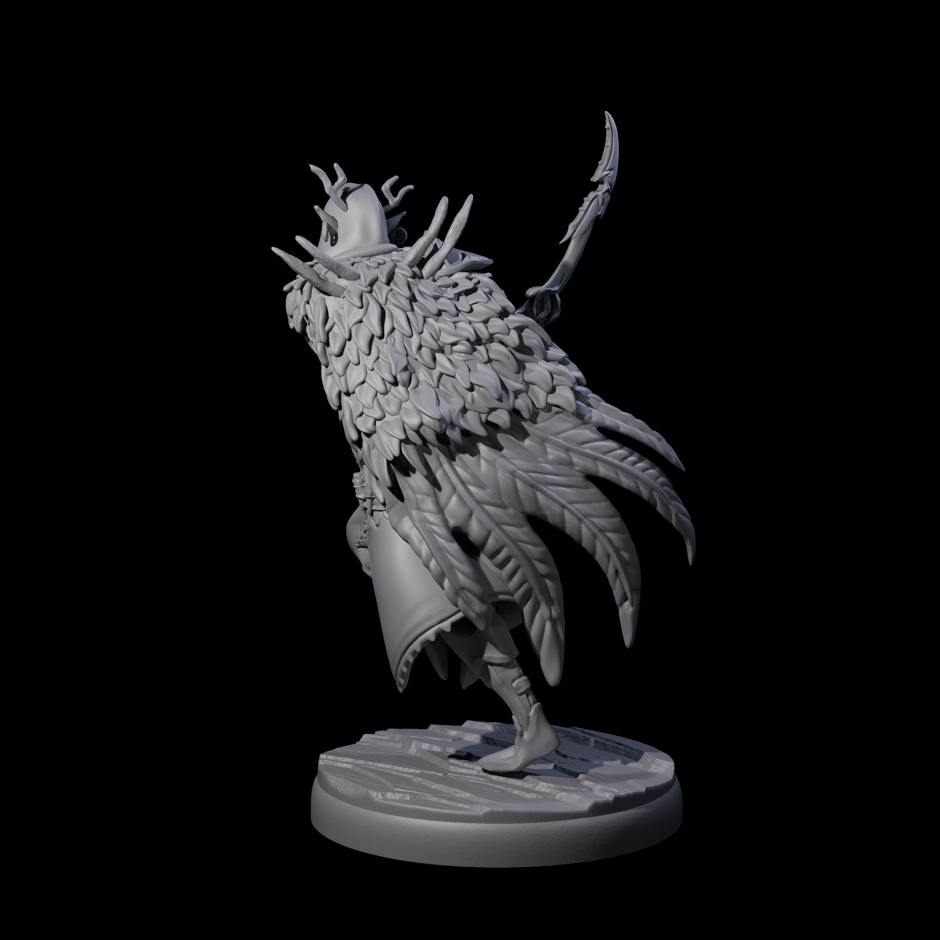 Cloaked Dark Elf Assassin B Miniature for Dungeons and Dragons, Pathfinder or other TTRPGs