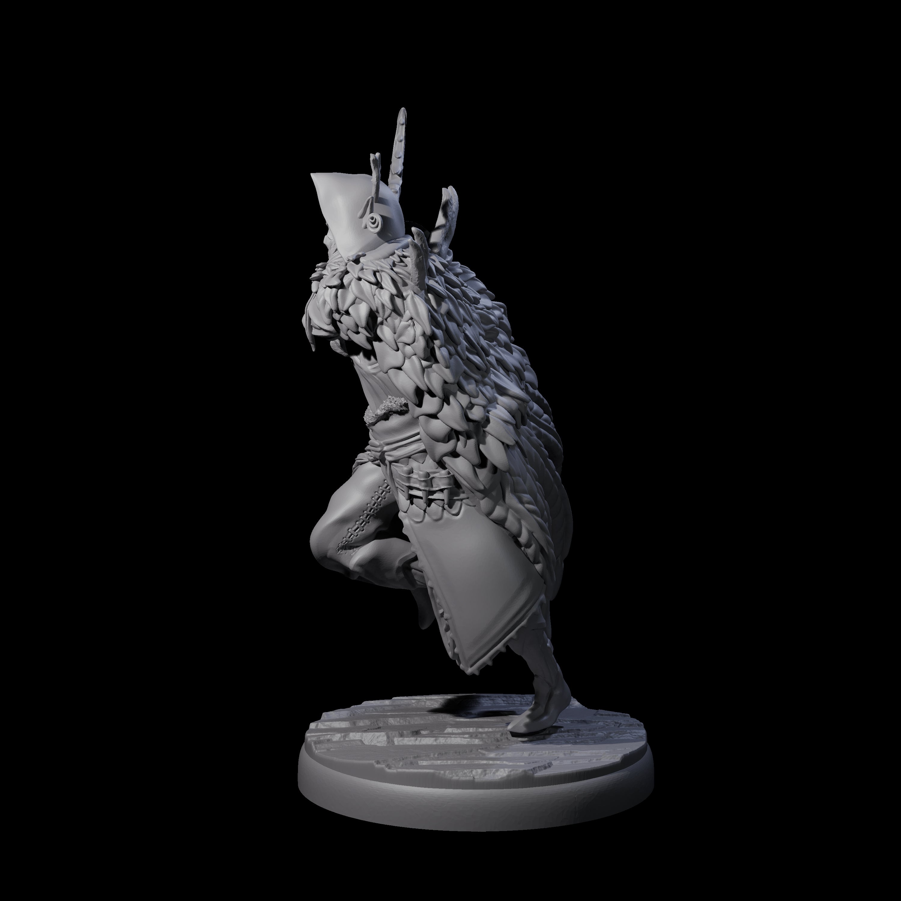 Cloaked Dark Elf Assassin B Miniature for Dungeons and Dragons, Pathfinder or other TTRPGs