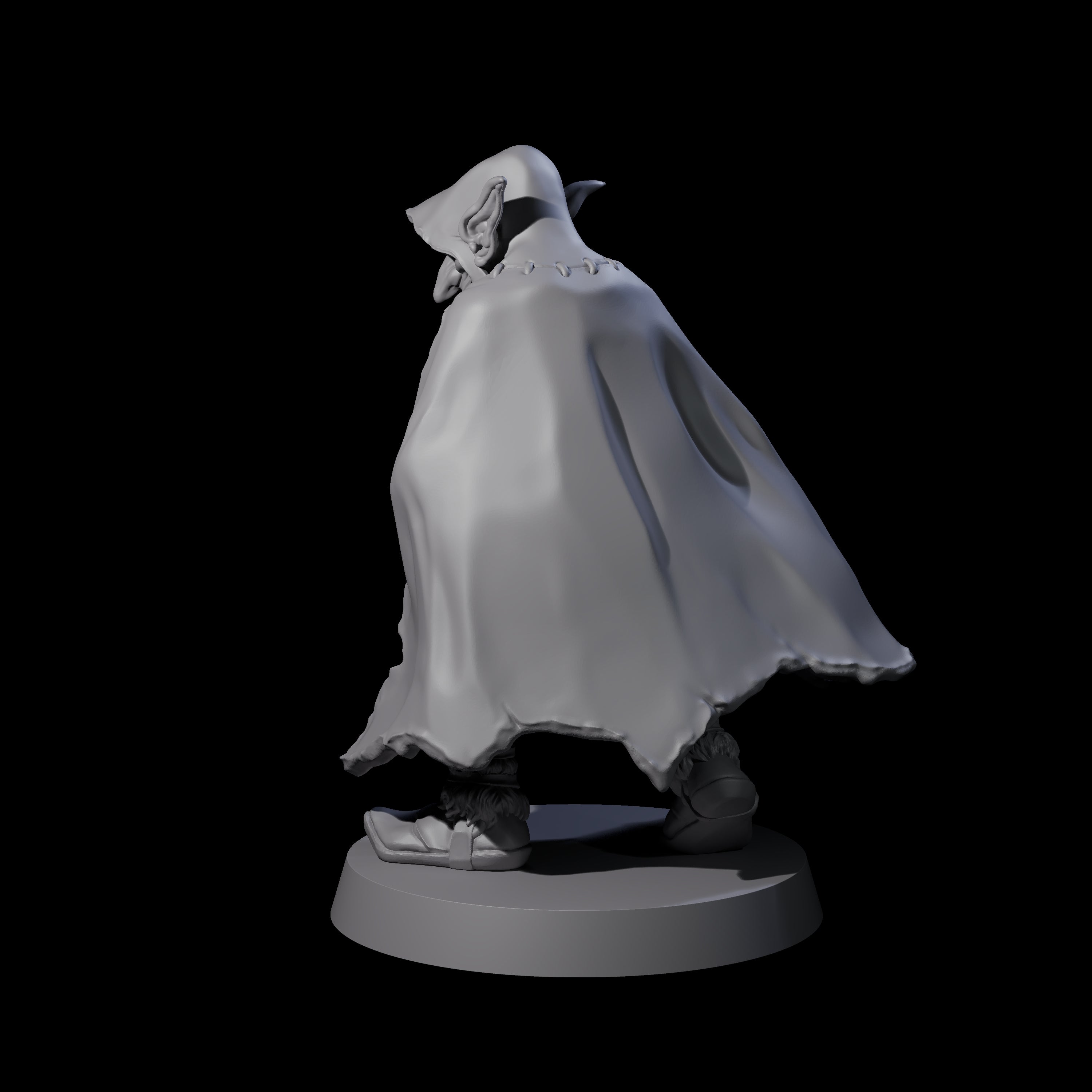 Cloaked Goblin Assassin A Miniature for Dungeons and Dragons, Pathfinder or other TTRPGs