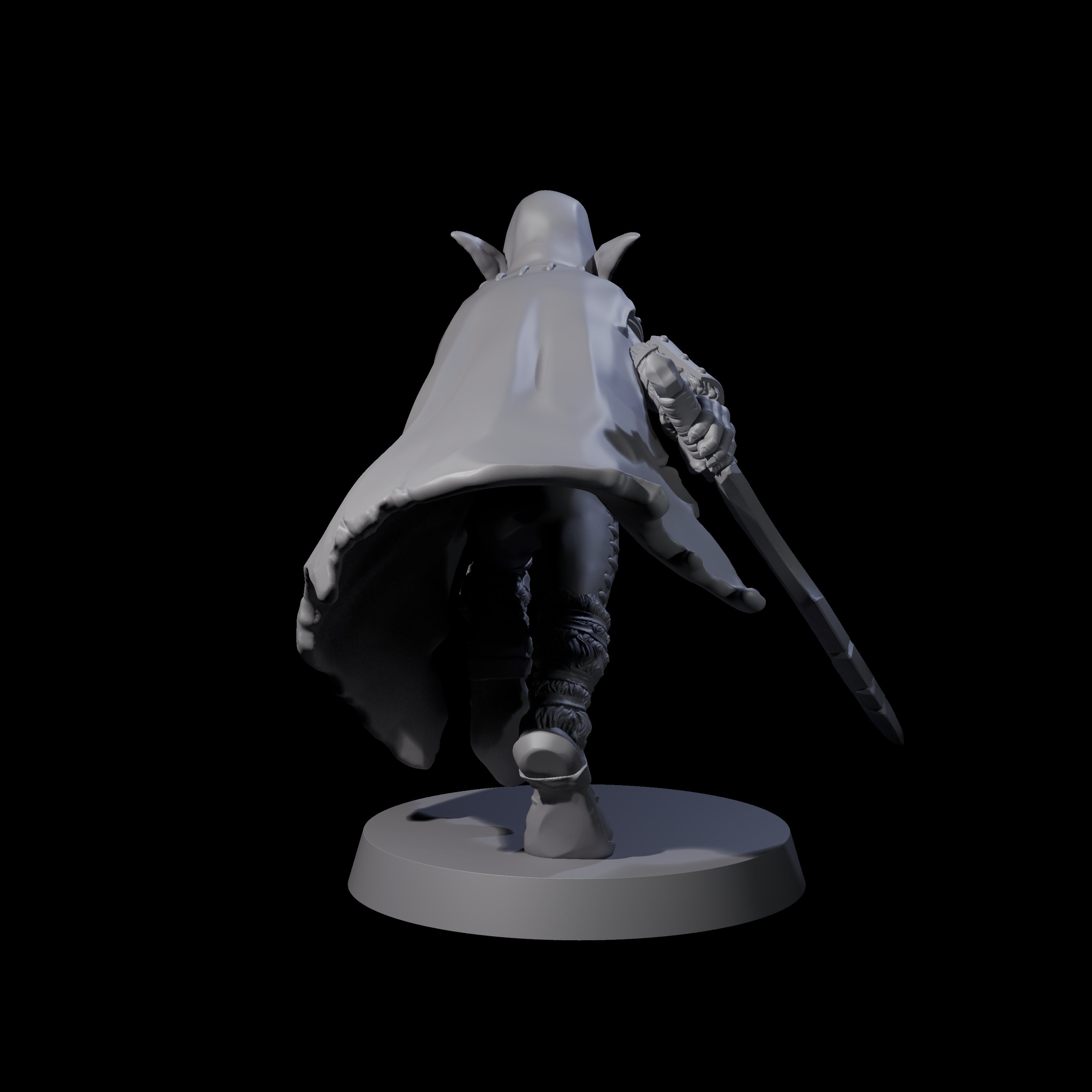 Cloaked Goblin Assassin B Miniature for Dungeons and Dragons, Pathfinder or other TTRPGs