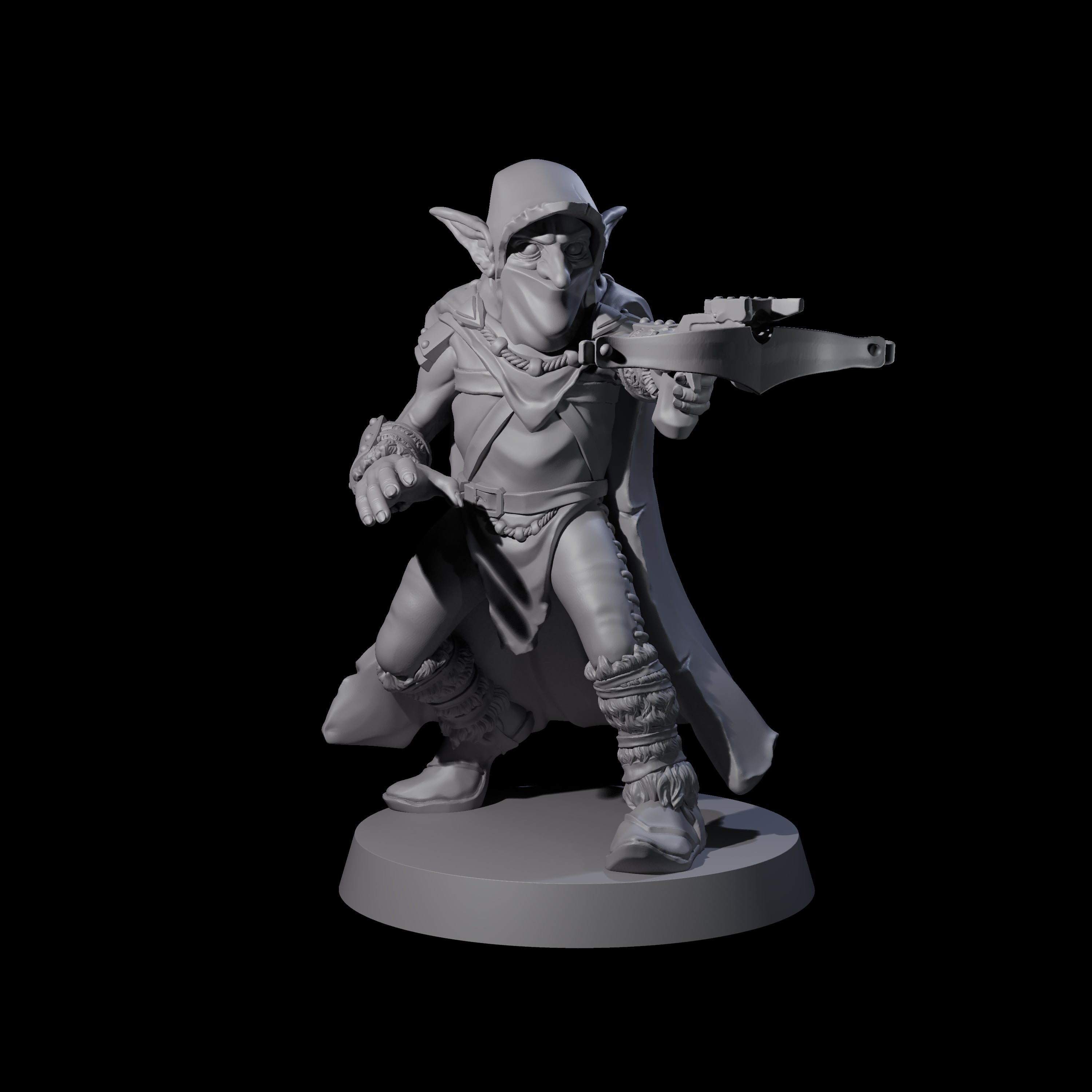Cloaked Goblin Assassin C Miniature for Dungeons and Dragons, Pathfinder or other TTRPGs