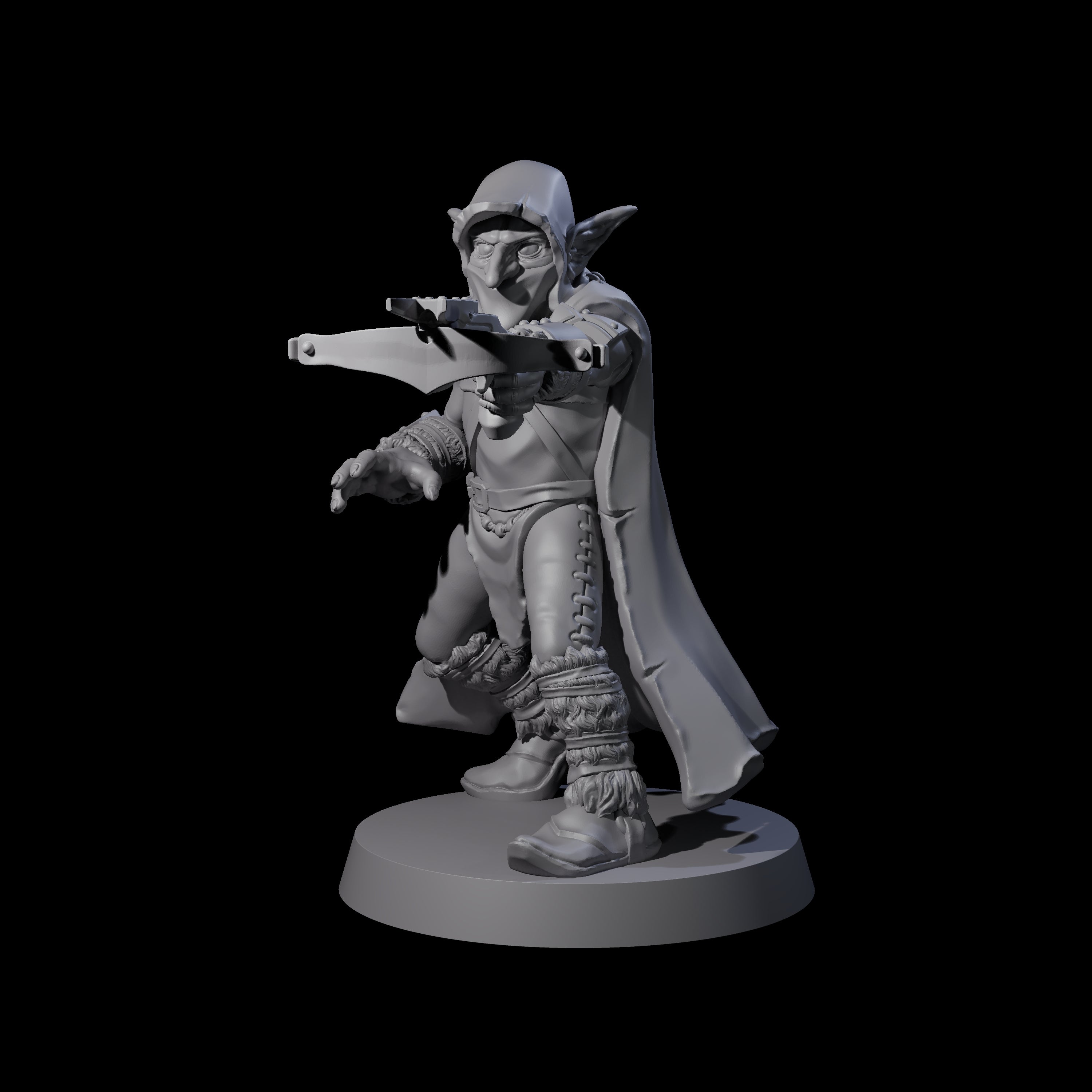 Cloaked Goblin Assassin C Miniature for Dungeons and Dragons, Pathfinder or other TTRPGs