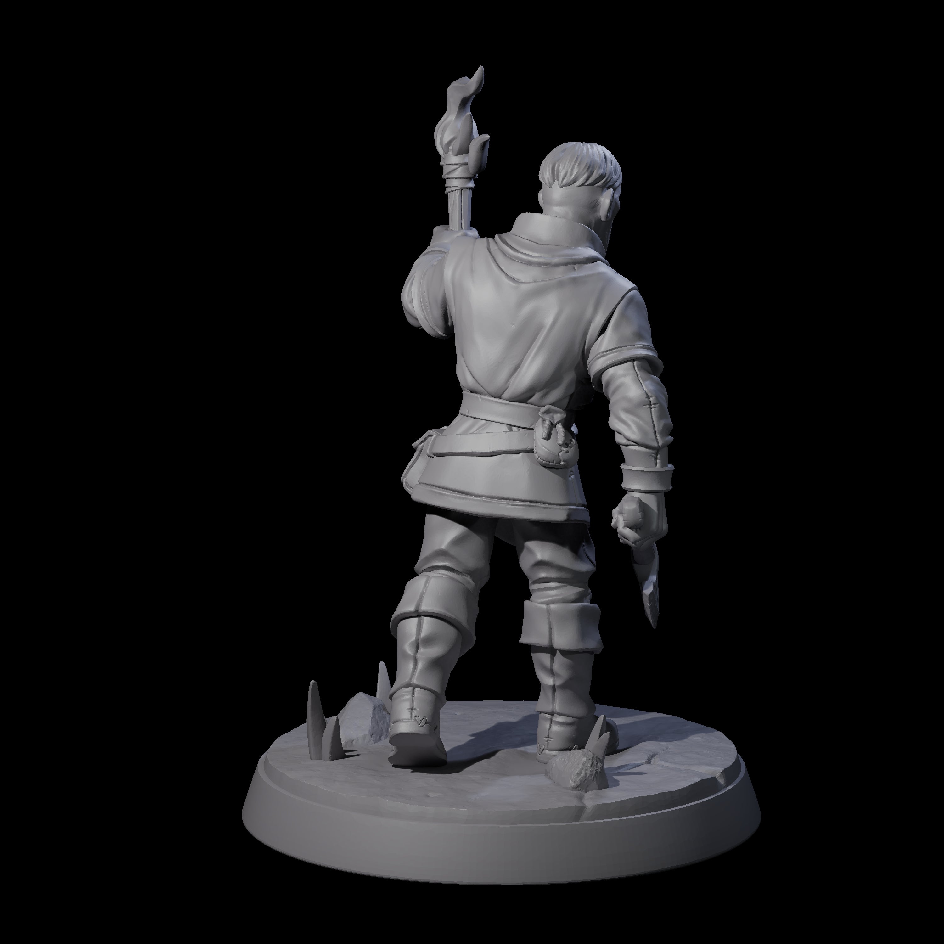 Cobbled Together Militia A Miniature for Dungeons and Dragons, Pathfinder or other TTRPGs