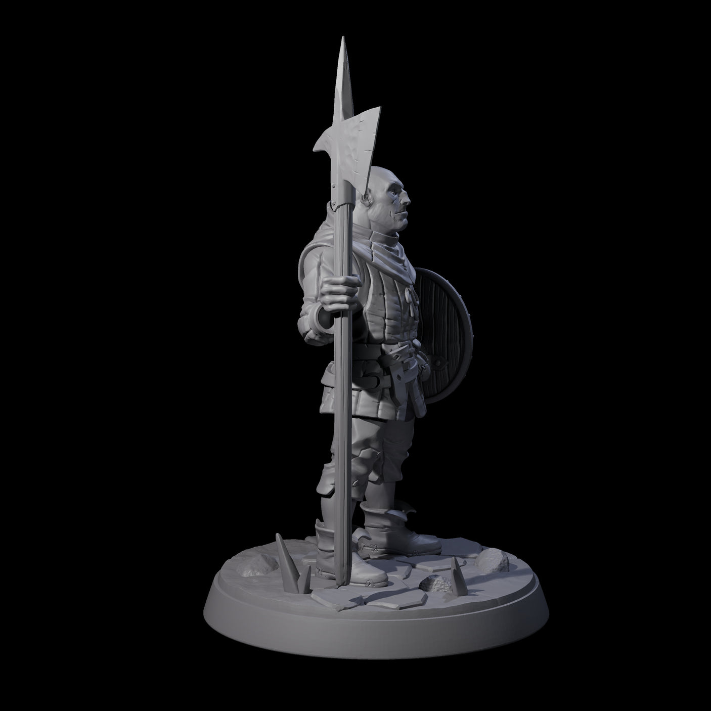 Cobbled Together Militia B Miniature for Dungeons and Dragons, Pathfinder or other TTRPGs