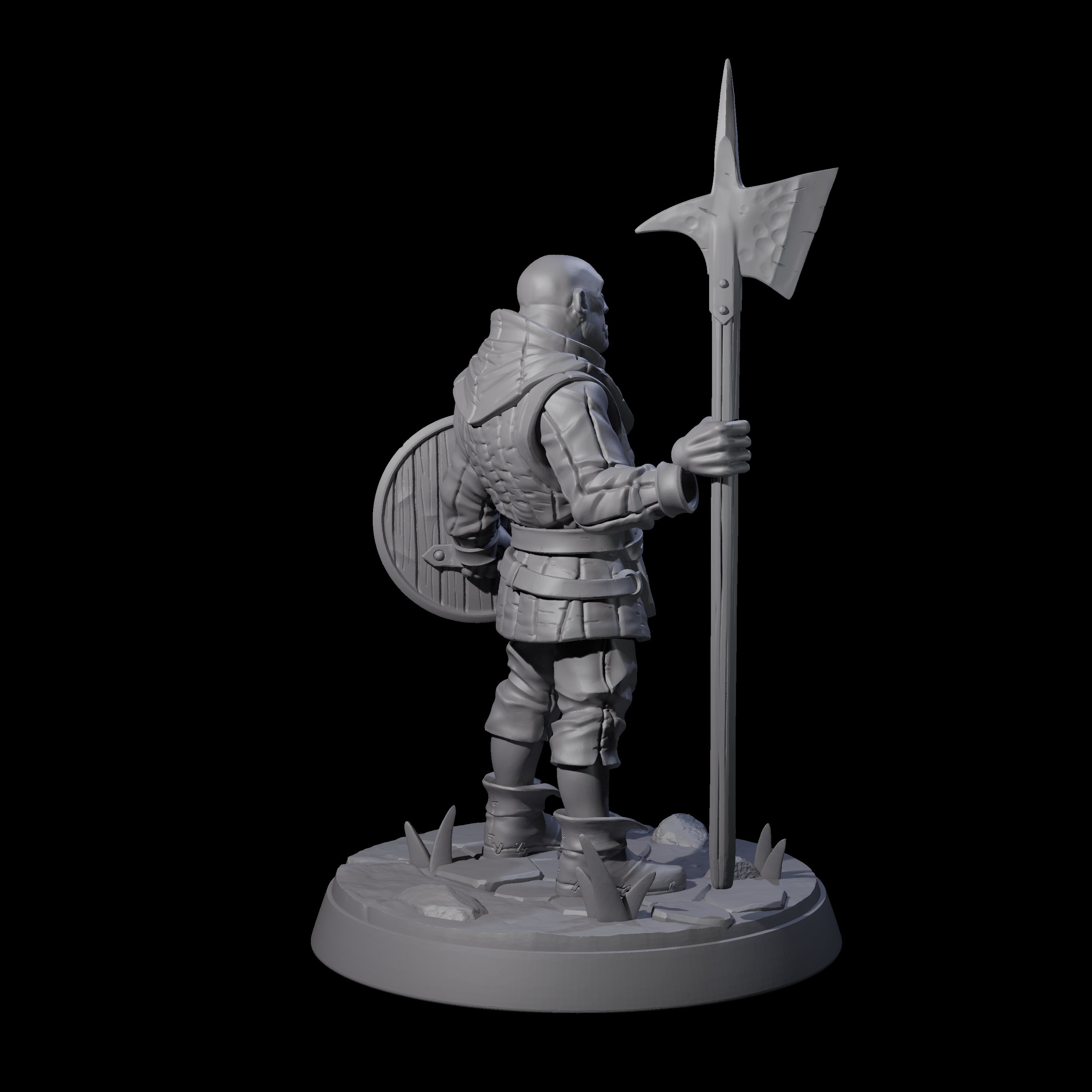 Cobbled Together Militia B Miniature for Dungeons and Dragons, Pathfinder or other TTRPGs