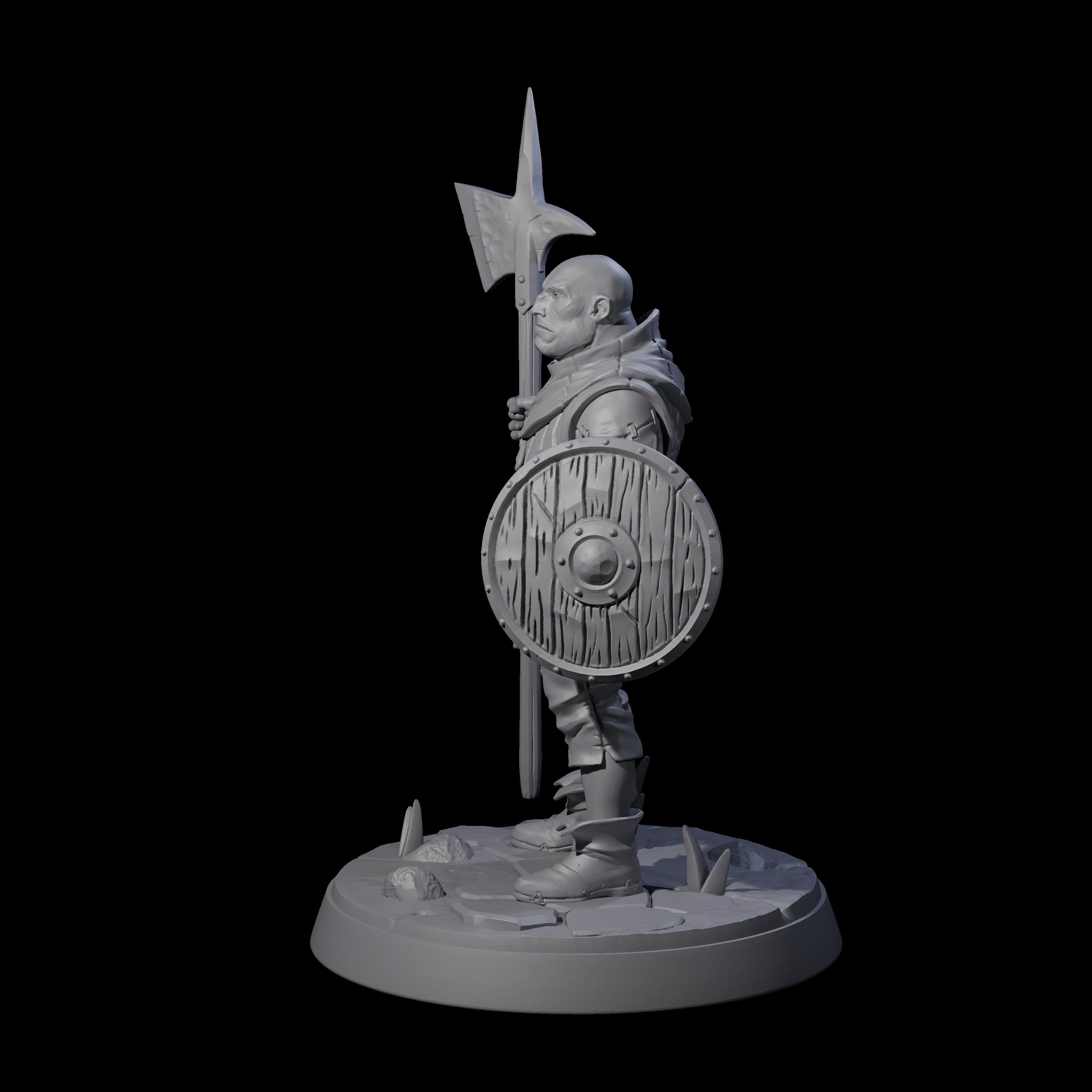 Cobbled Together Militia B Miniature for Dungeons and Dragons, Pathfinder or other TTRPGs