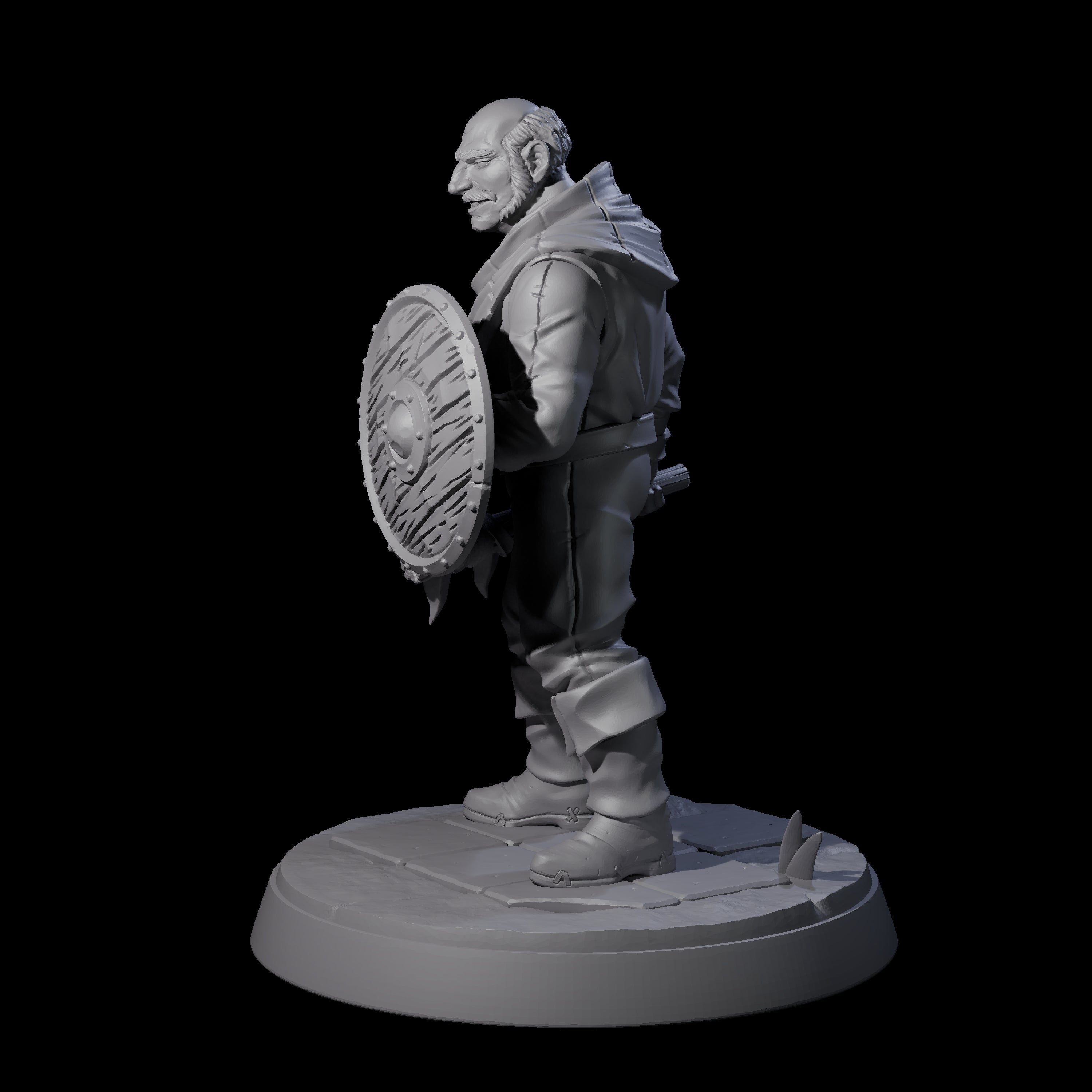 Cobbled Together Militia C Miniature for Dungeons and Dragons, Pathfinder or other TTRPGs