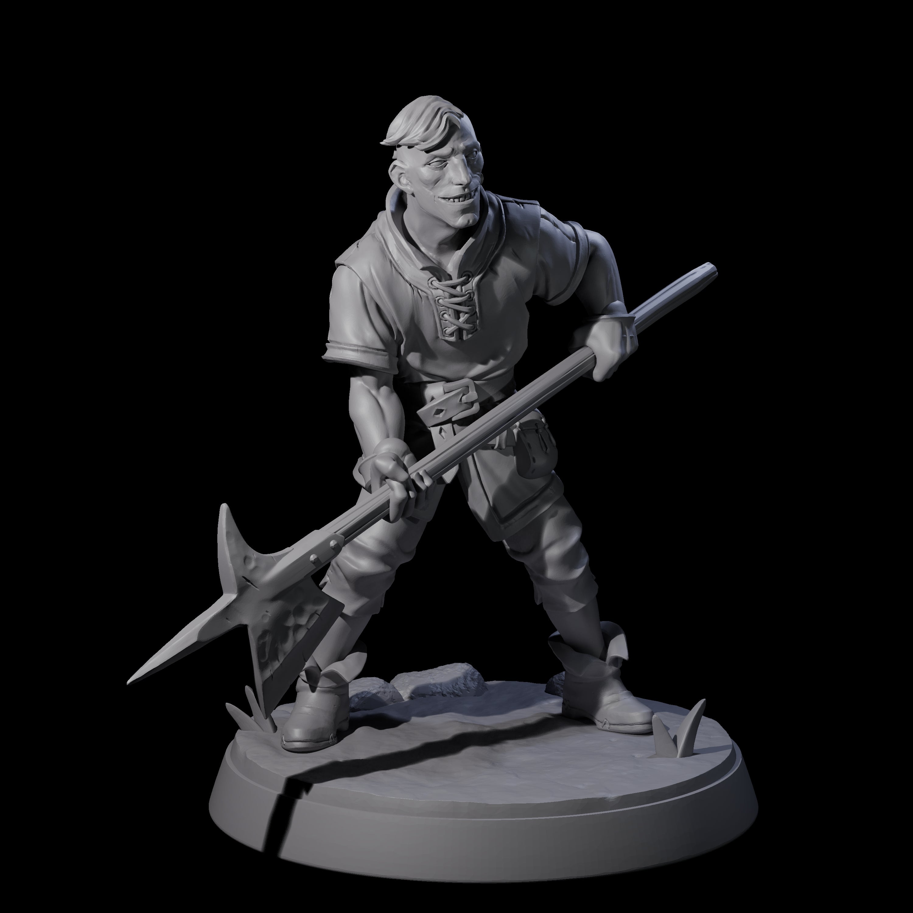 Cobbled Together Militia E Miniature for Dungeons and Dragons, Pathfinder or other TTRPGs