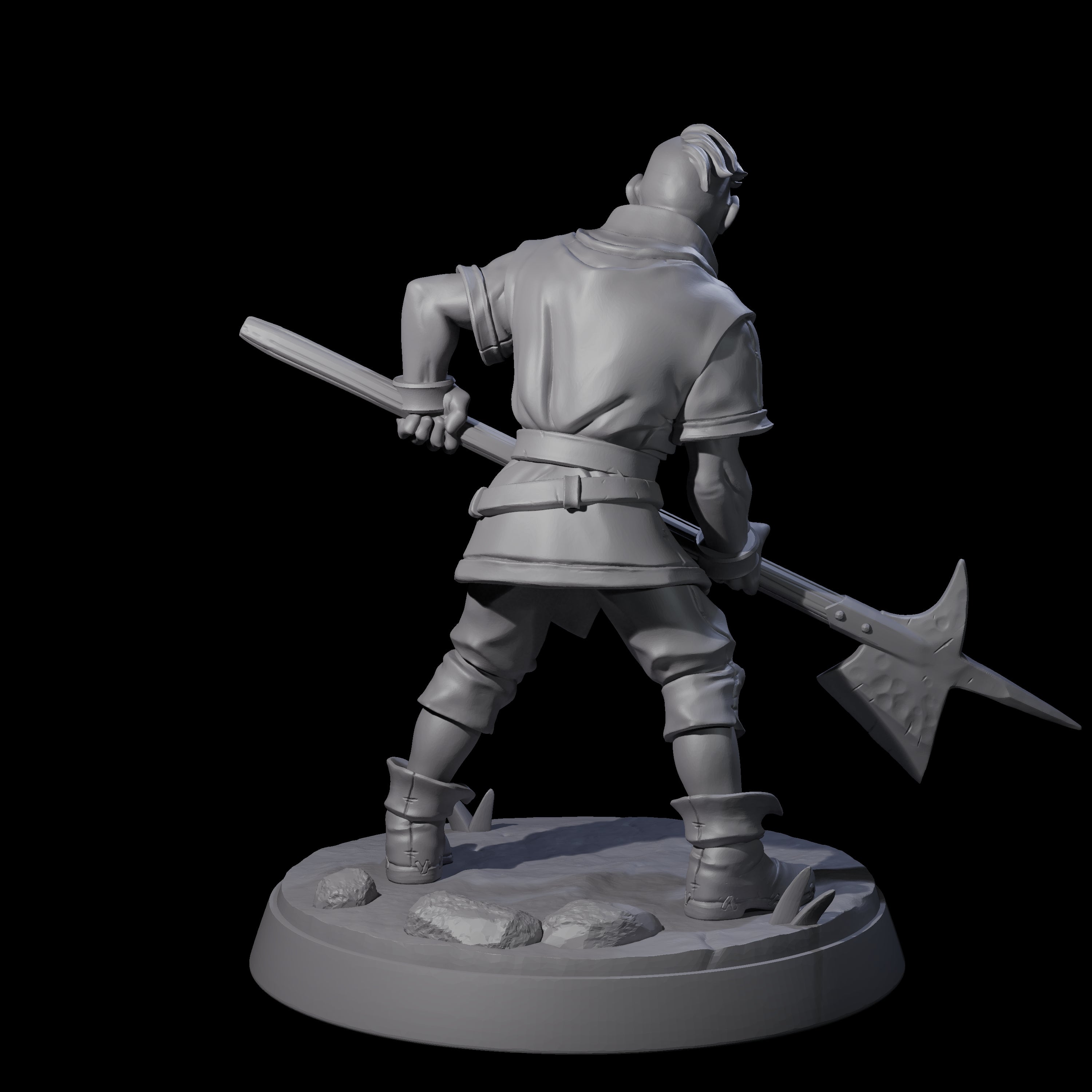 Cobbled Together Militia E Miniature for Dungeons and Dragons, Pathfinder or other TTRPGs