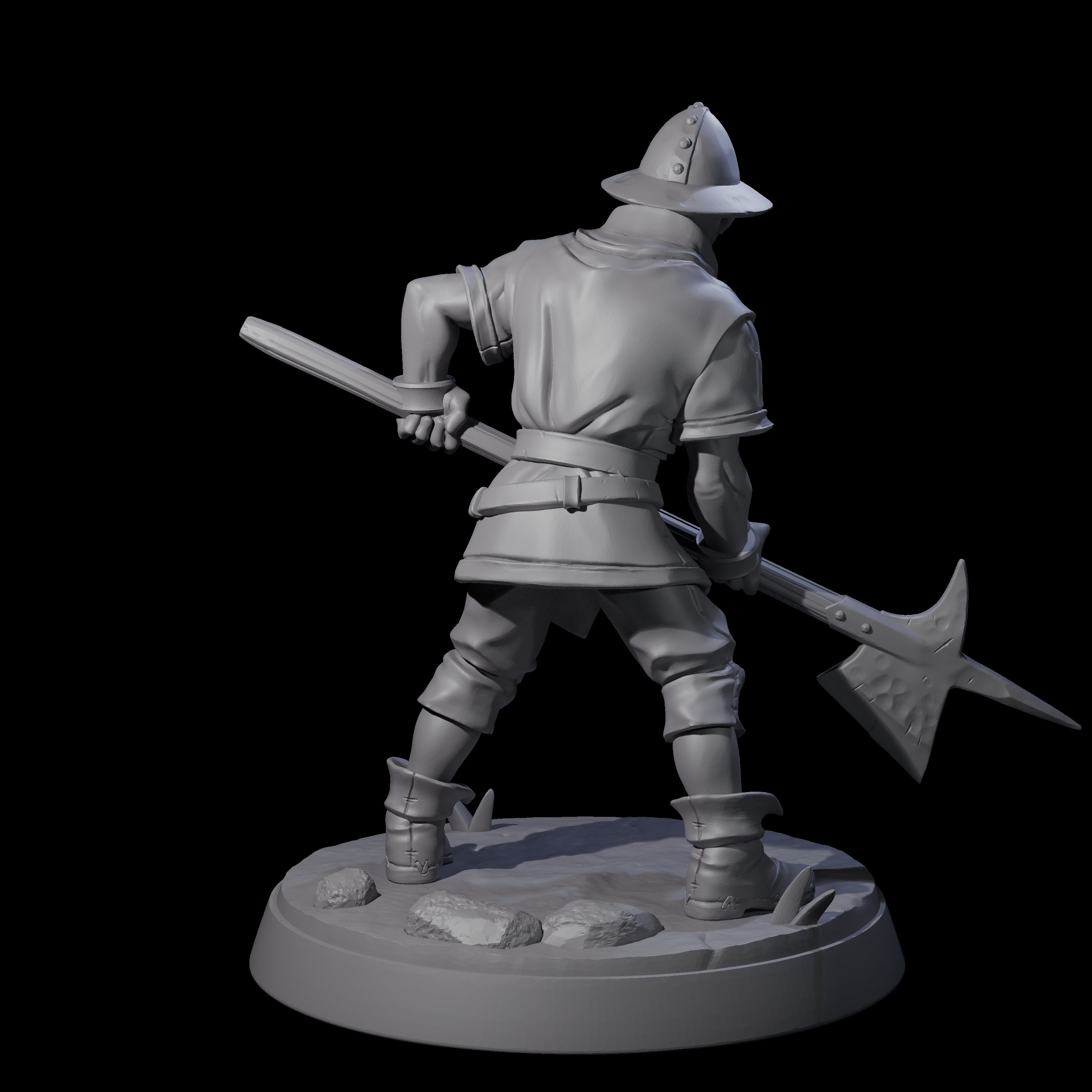 Cobbled Together Militia E Miniature for Dungeons and Dragons, Pathfinder or other TTRPGs