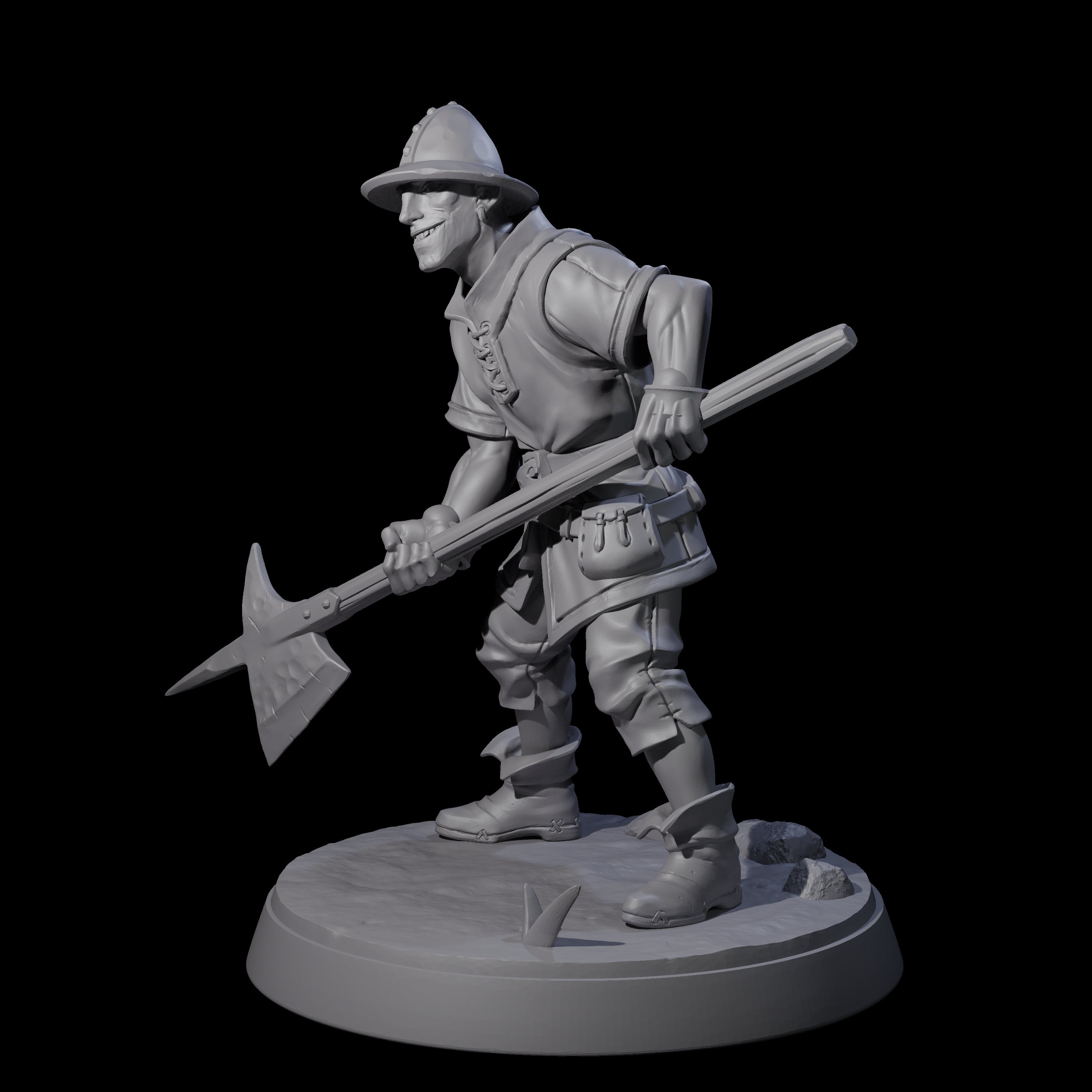 Cobbled Together Militia E Miniature for Dungeons and Dragons, Pathfinder or other TTRPGs