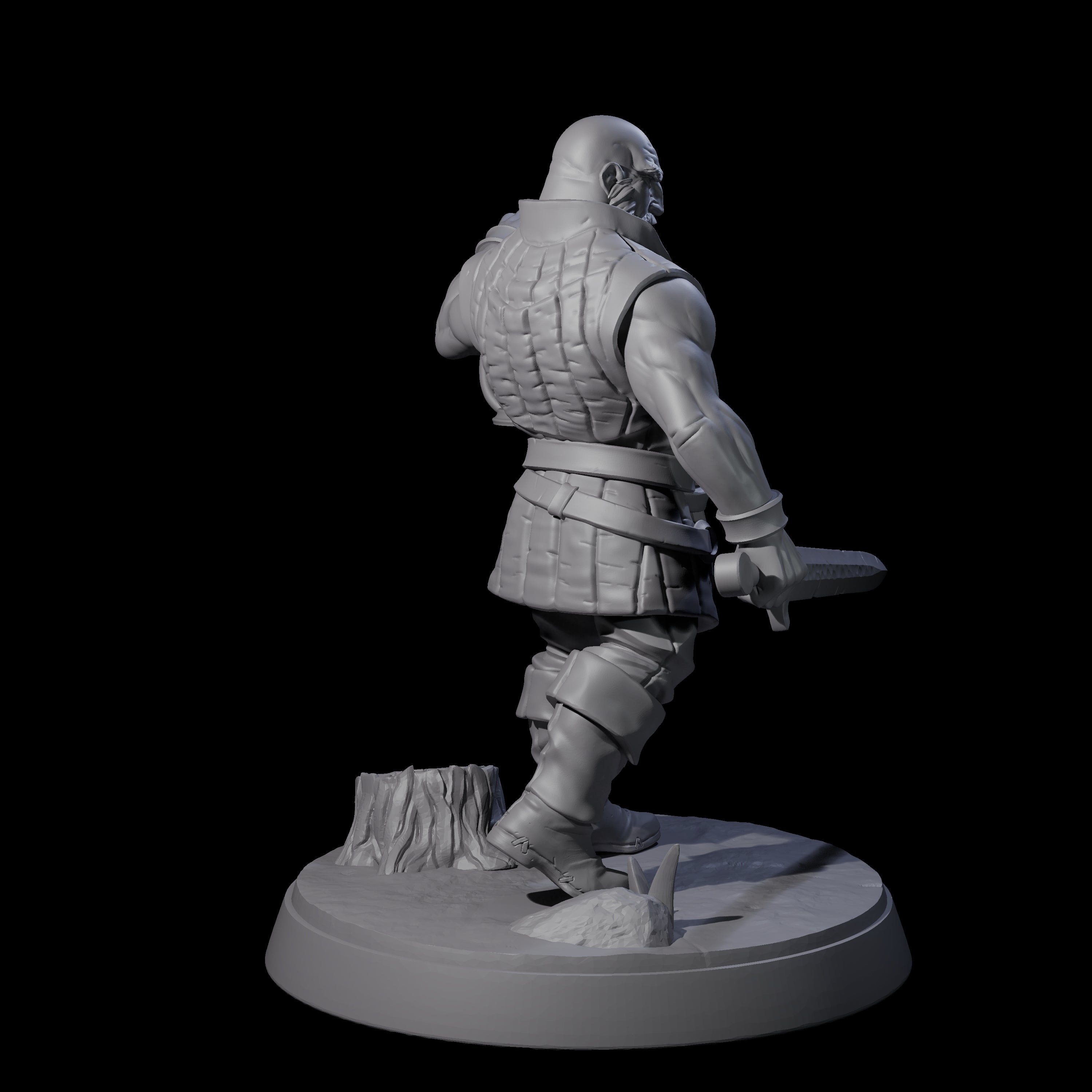 Cobbled Together Militia F Miniature for Dungeons and Dragons, Pathfinder or other TTRPGs