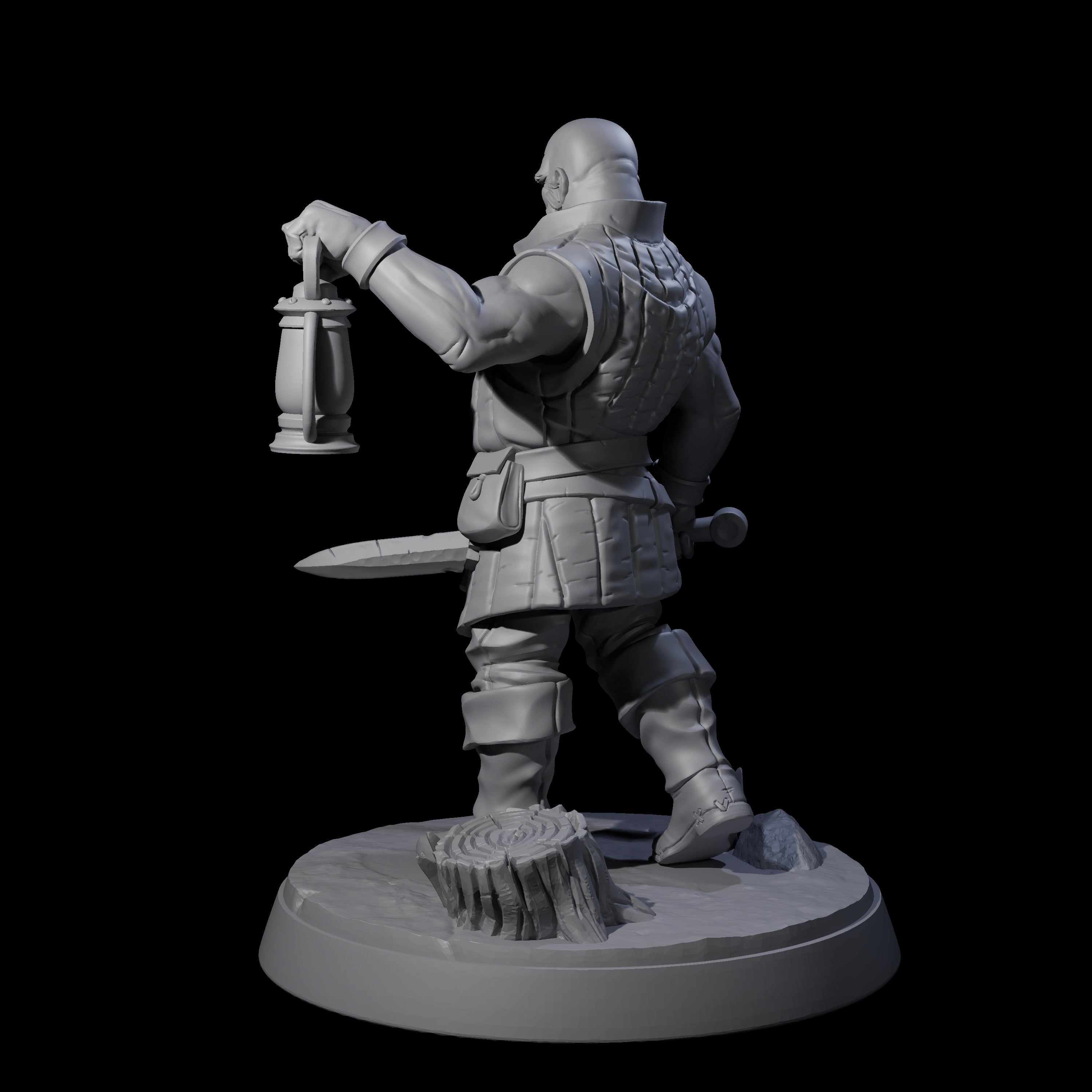 Cobbled Together Militia F Miniature for Dungeons and Dragons, Pathfinder or other TTRPGs
