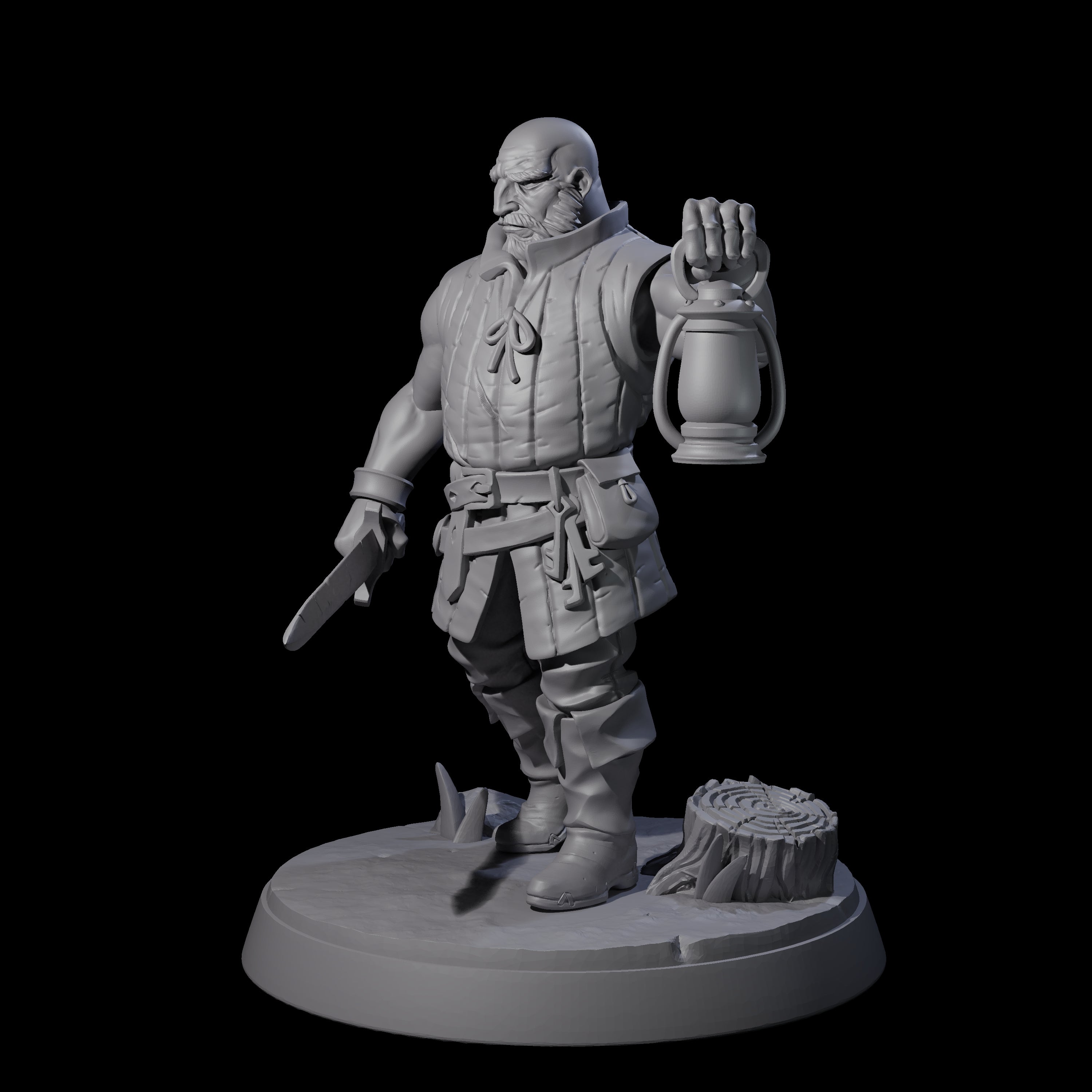 Cobbled Together Militia F Miniature for Dungeons and Dragons, Pathfinder or other TTRPGs