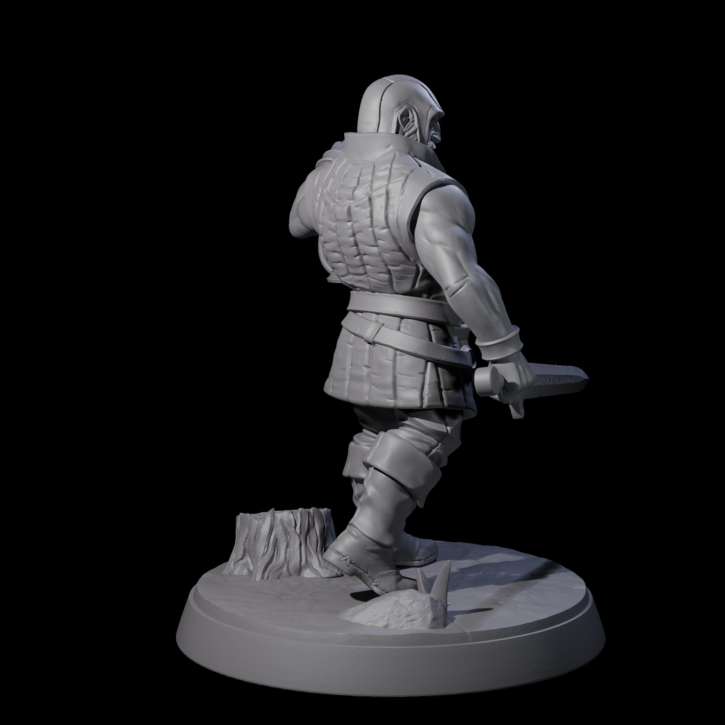 Cobbled Together Militia F Miniature for Dungeons and Dragons, Pathfinder or other TTRPGs