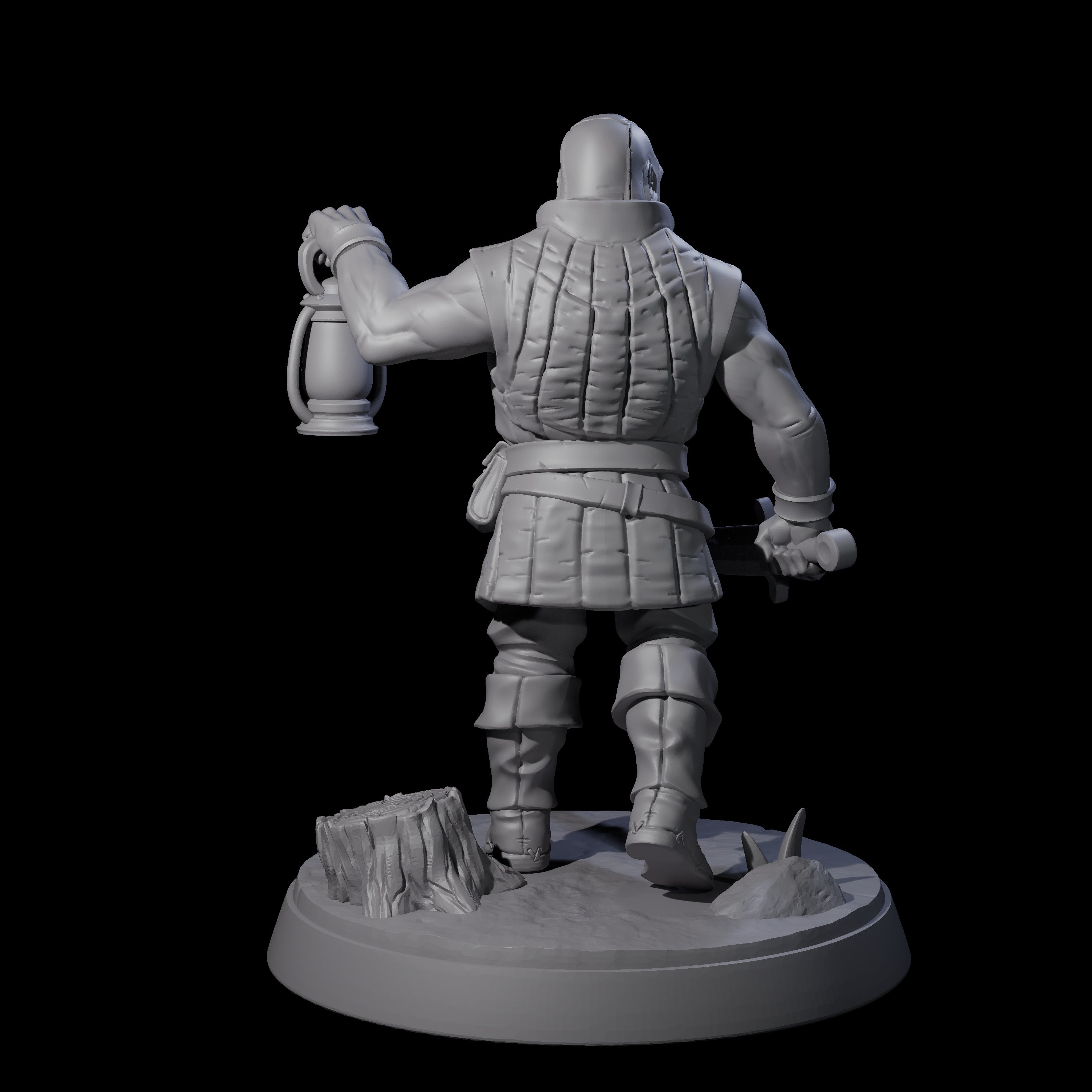 Cobbled Together Militia F Miniature for Dungeons and Dragons, Pathfinder or other TTRPGs