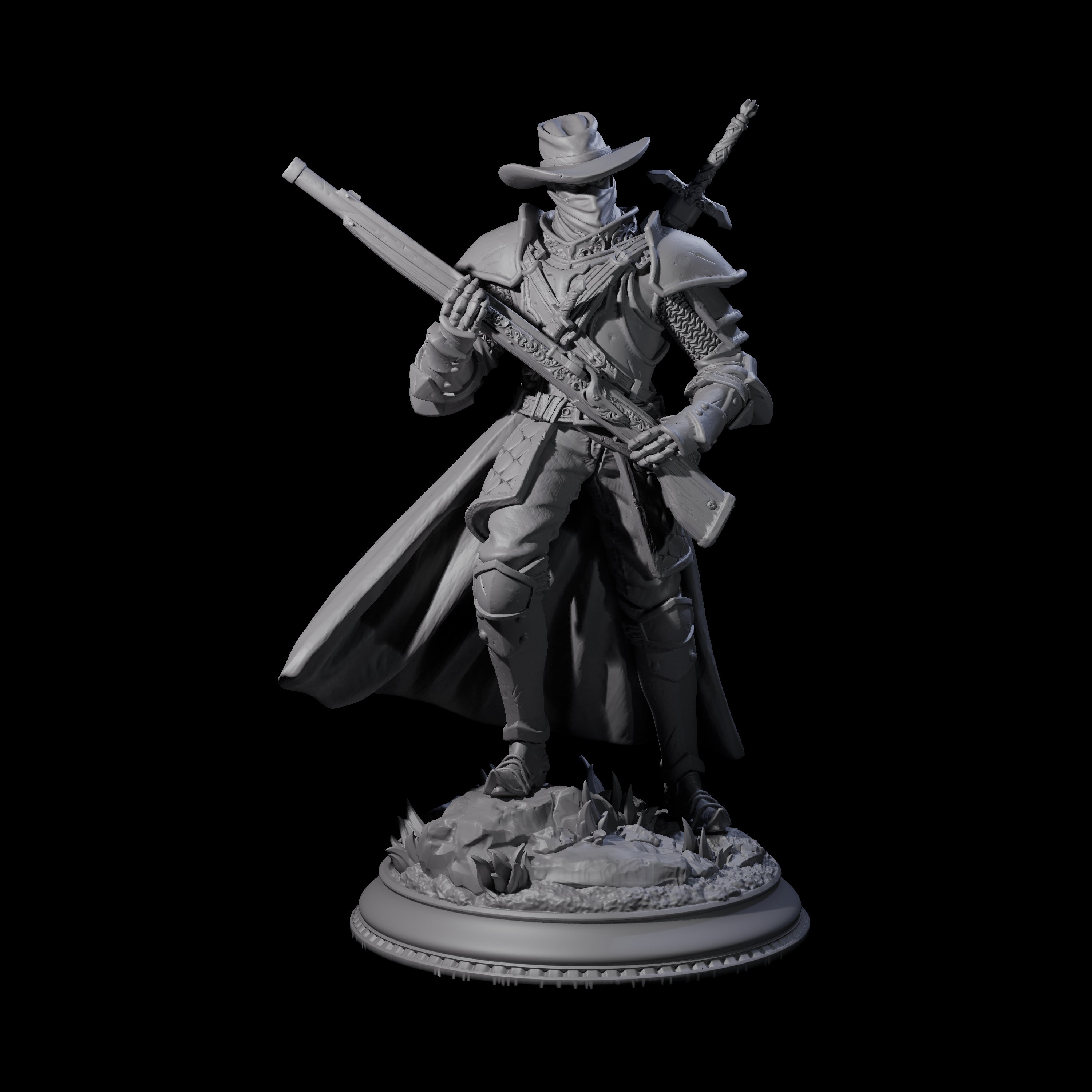 Cocky Hunter Miniature for Dungeons and Dragons, Pathfinder or other TTRPGs