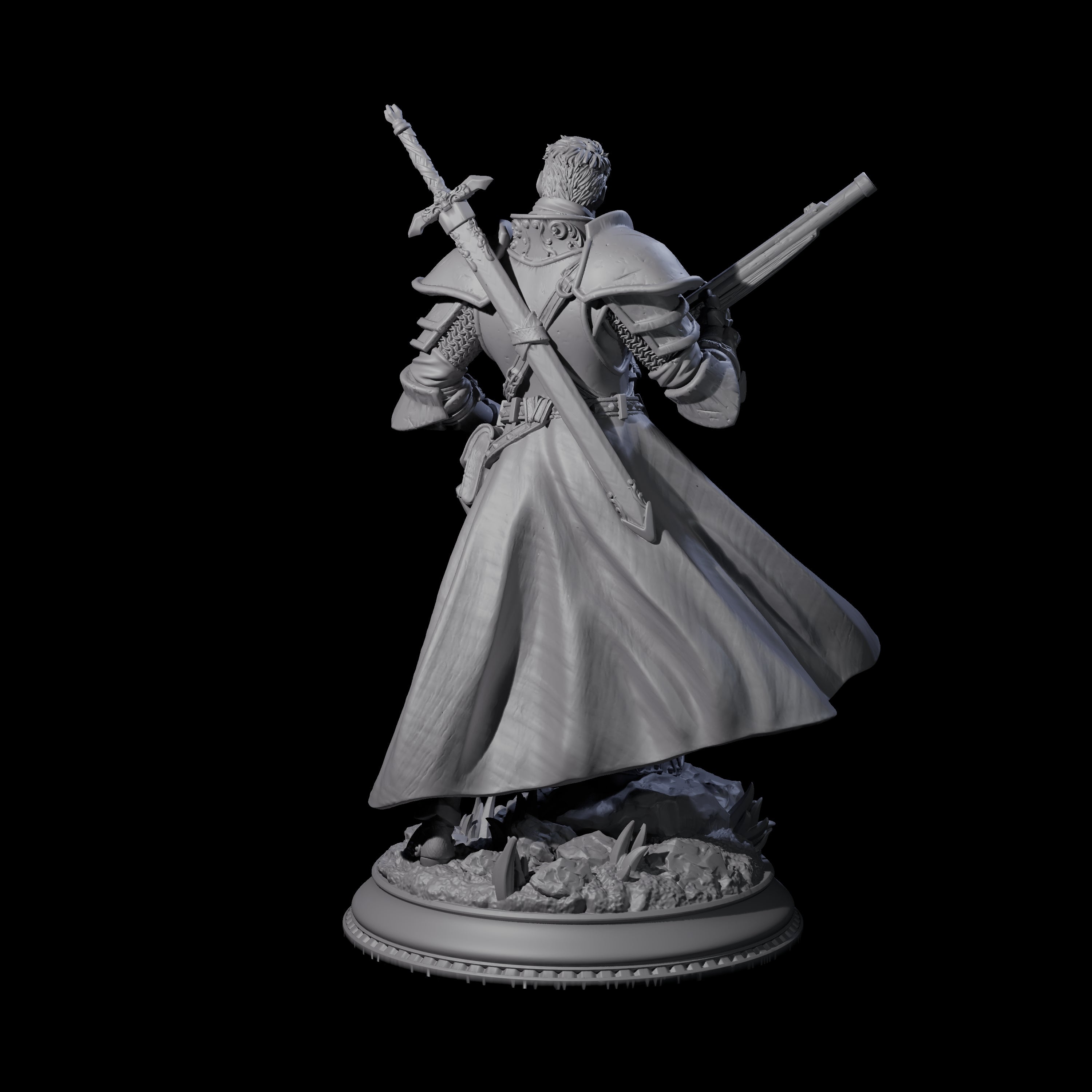 Cocky Hunter Miniature for Dungeons and Dragons, Pathfinder or other TTRPGs