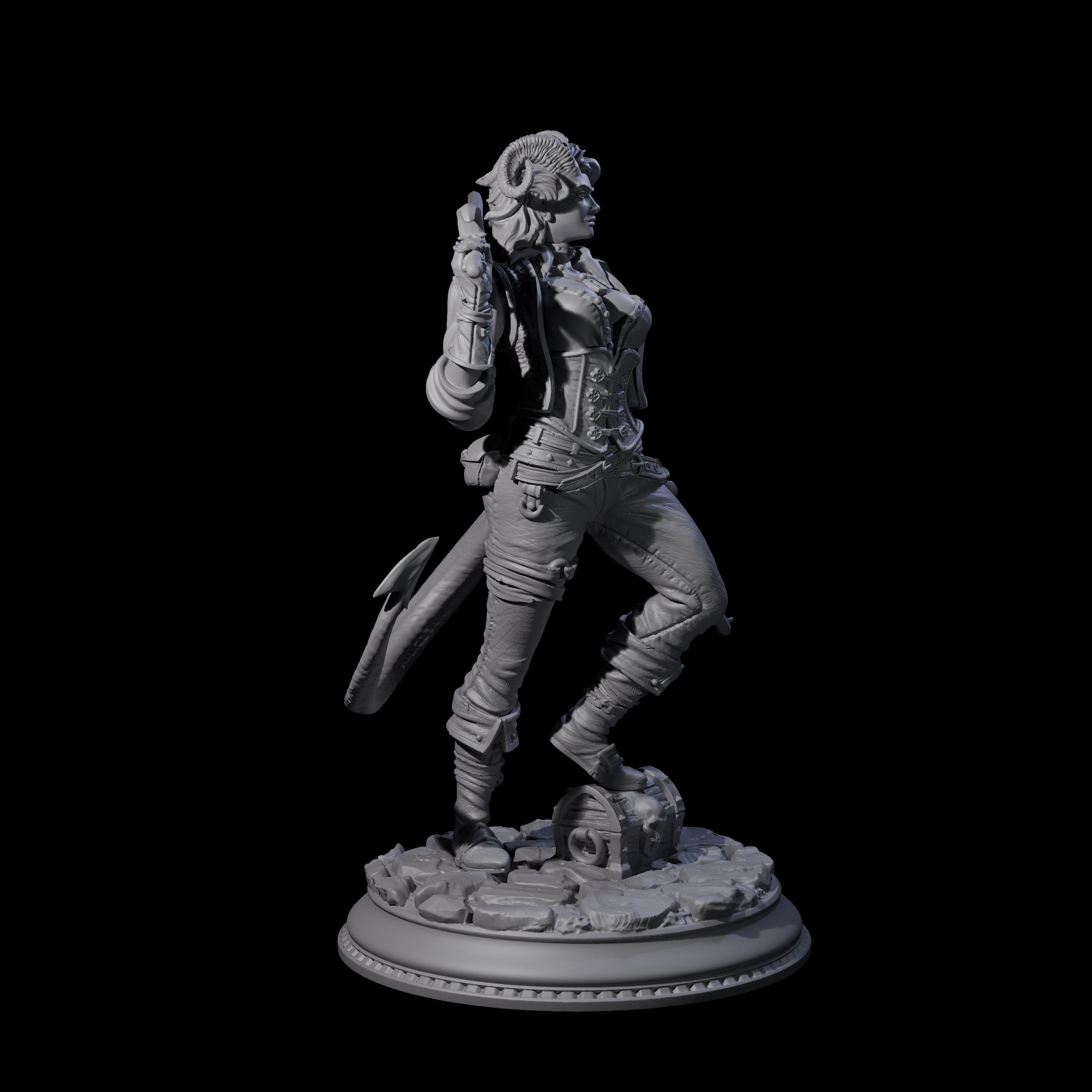 Cocky Swashbuckler Miniature for Dungeons and Dragons, Pathfinder or other TTRPGs