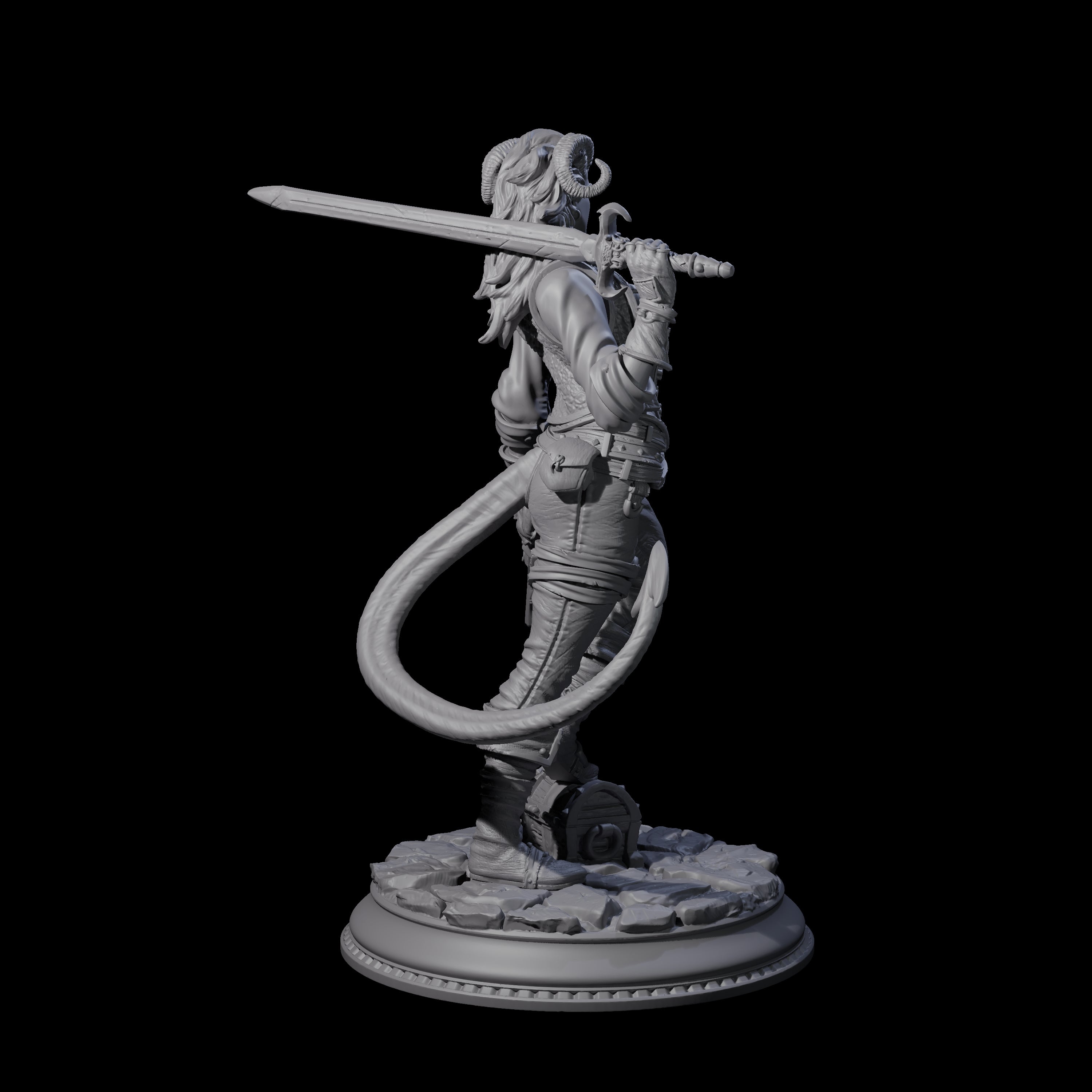 Cocky Swashbuckler Miniature for Dungeons and Dragons, Pathfinder or other TTRPGs