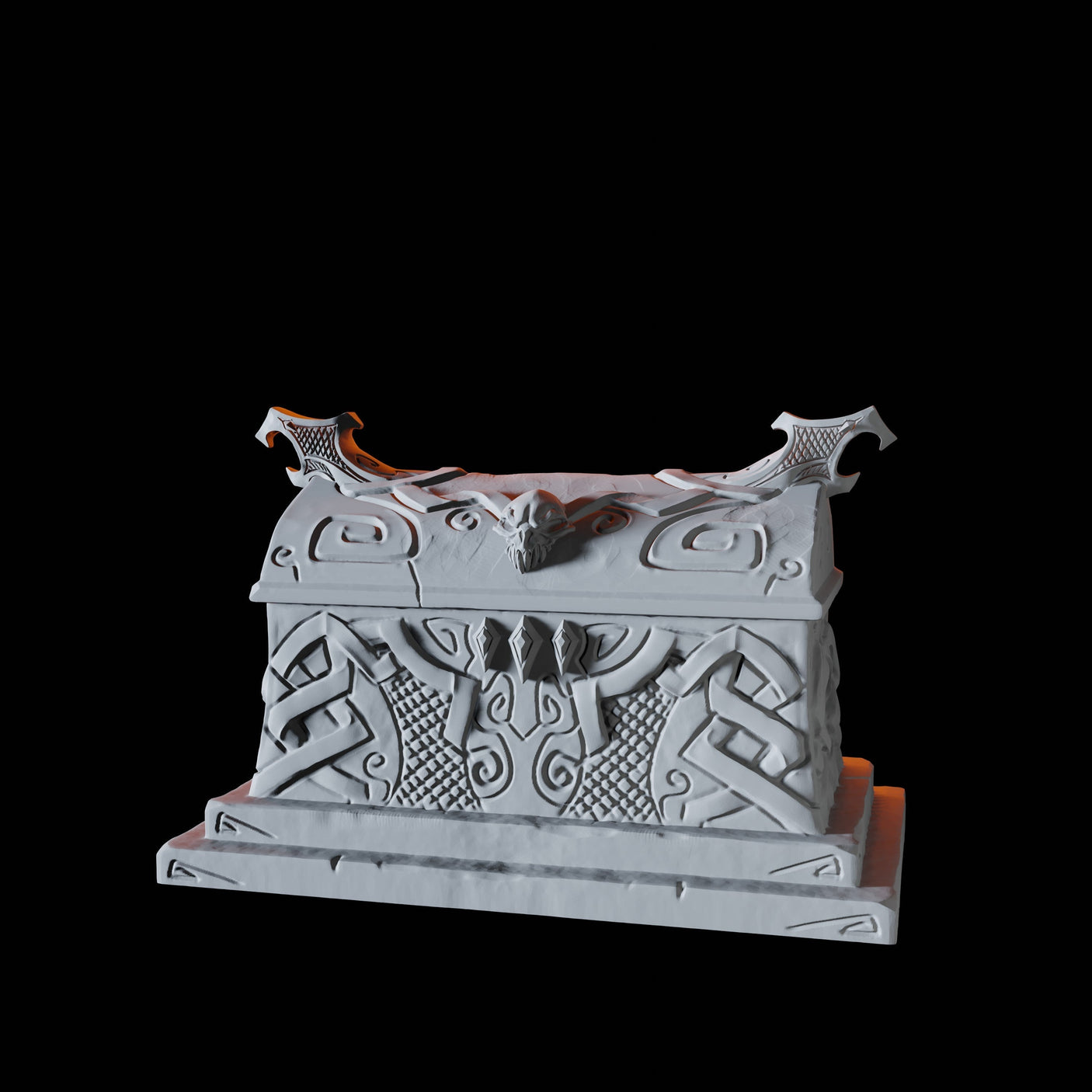 Coffin Miniature for Dungeons and Dragons, Pathfinder or other TTRPGs