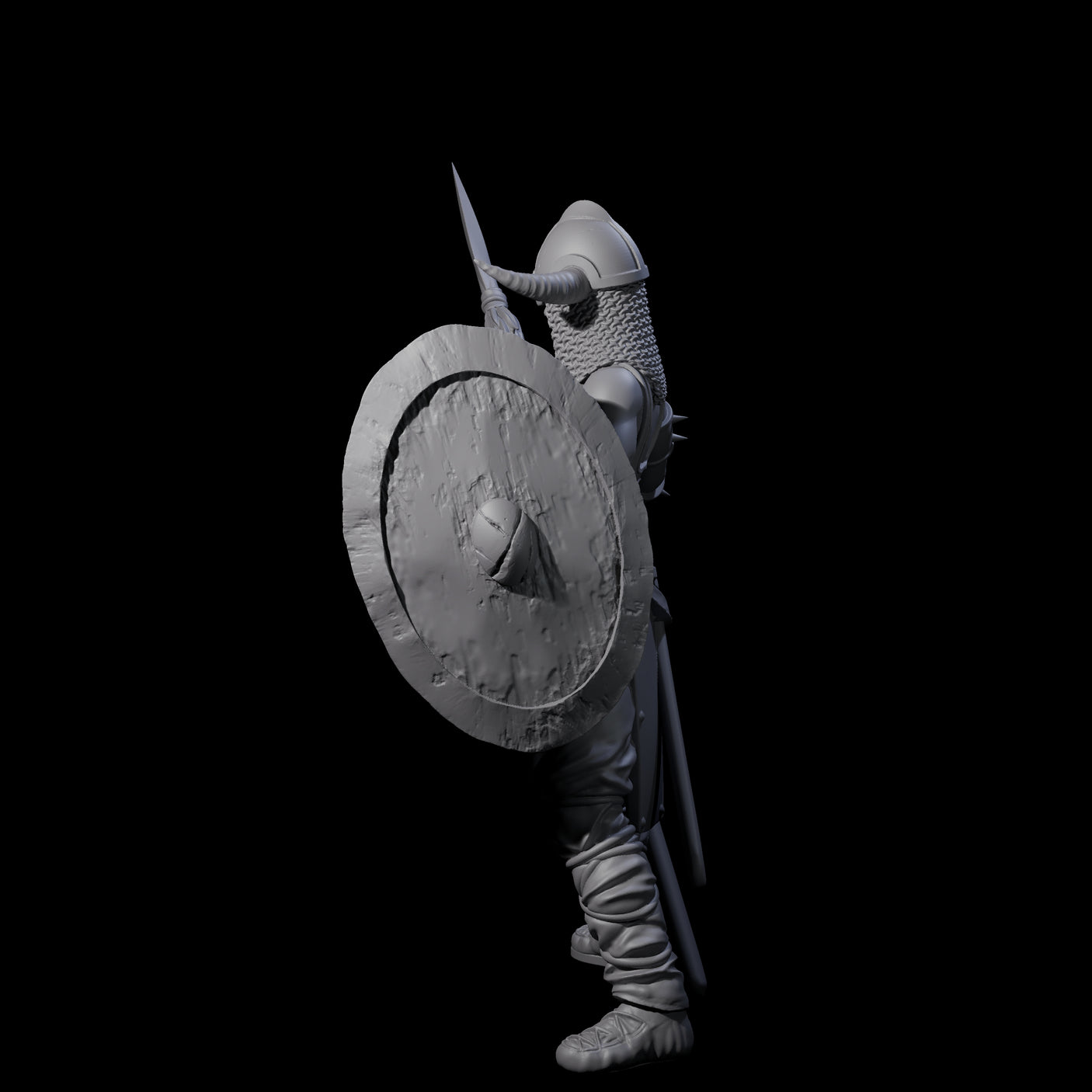 Come At Me Female Barbarian Miniature for Dungeons and Dragons, Pathfinder or other TTRPGs