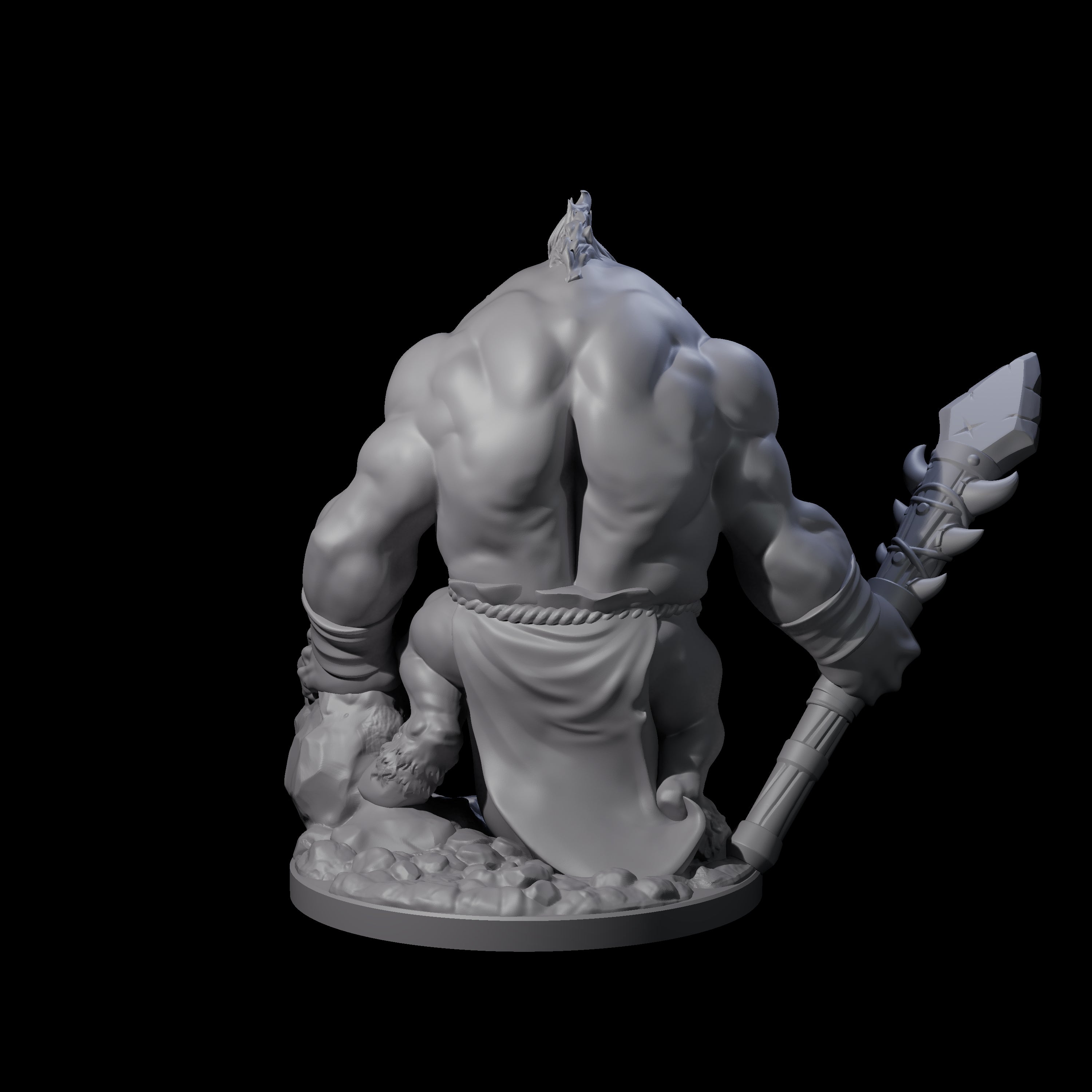Come Out Swinging Boarman Brute A Miniature for Dungeons and Dragons, Pathfinder or other TTRPGs