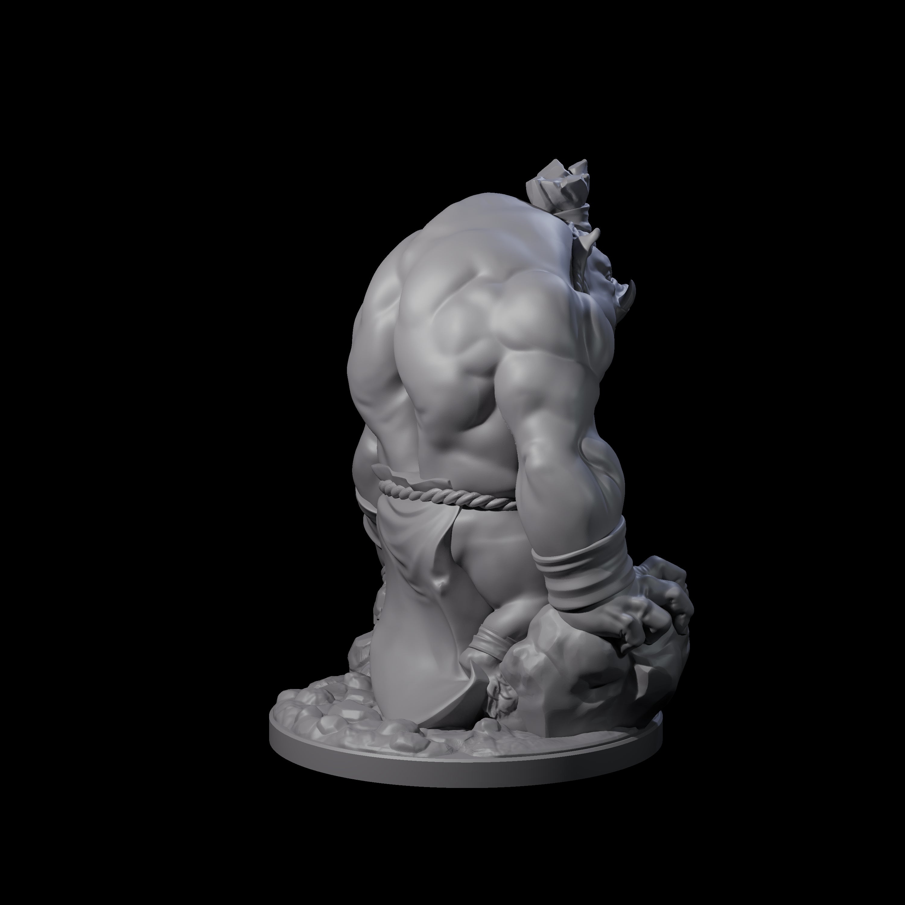 Come Out Swinging Boarman Brute C Miniature for Dungeons and Dragons, Pathfinder or other TTRPGs