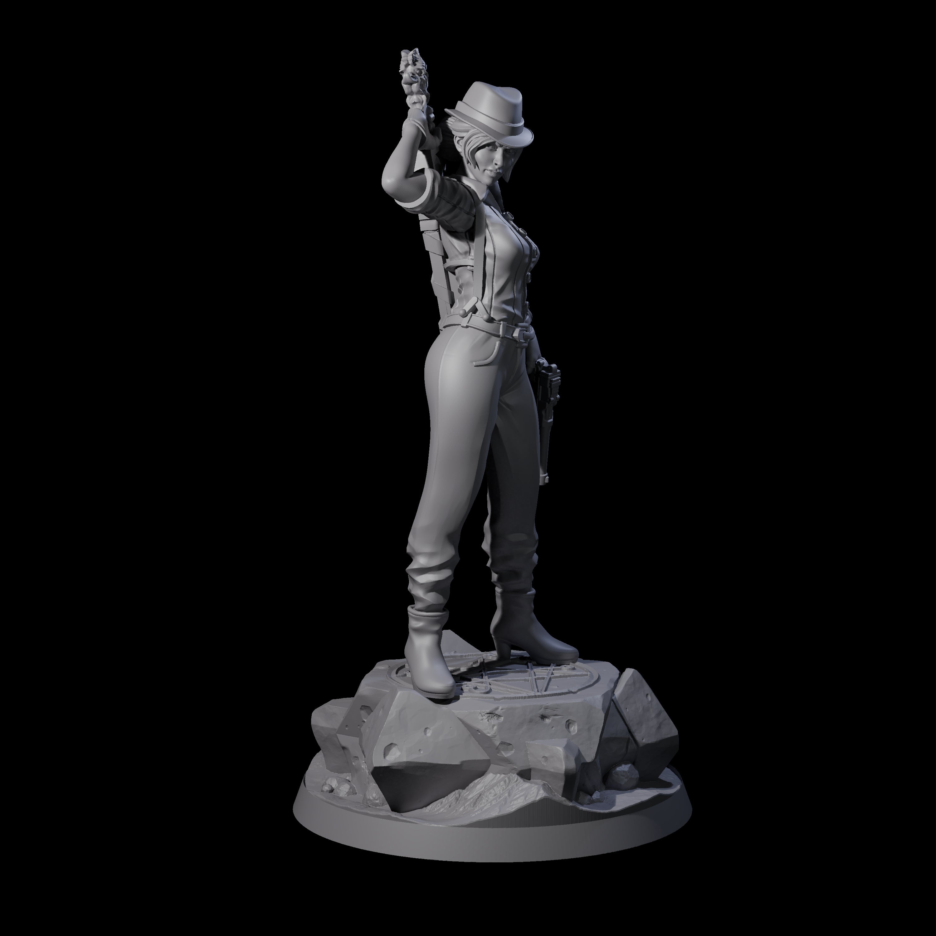 Come Out Swinging Human Witch Miniature for Dungeons and Dragons, Pathfinder or other TTRPGs