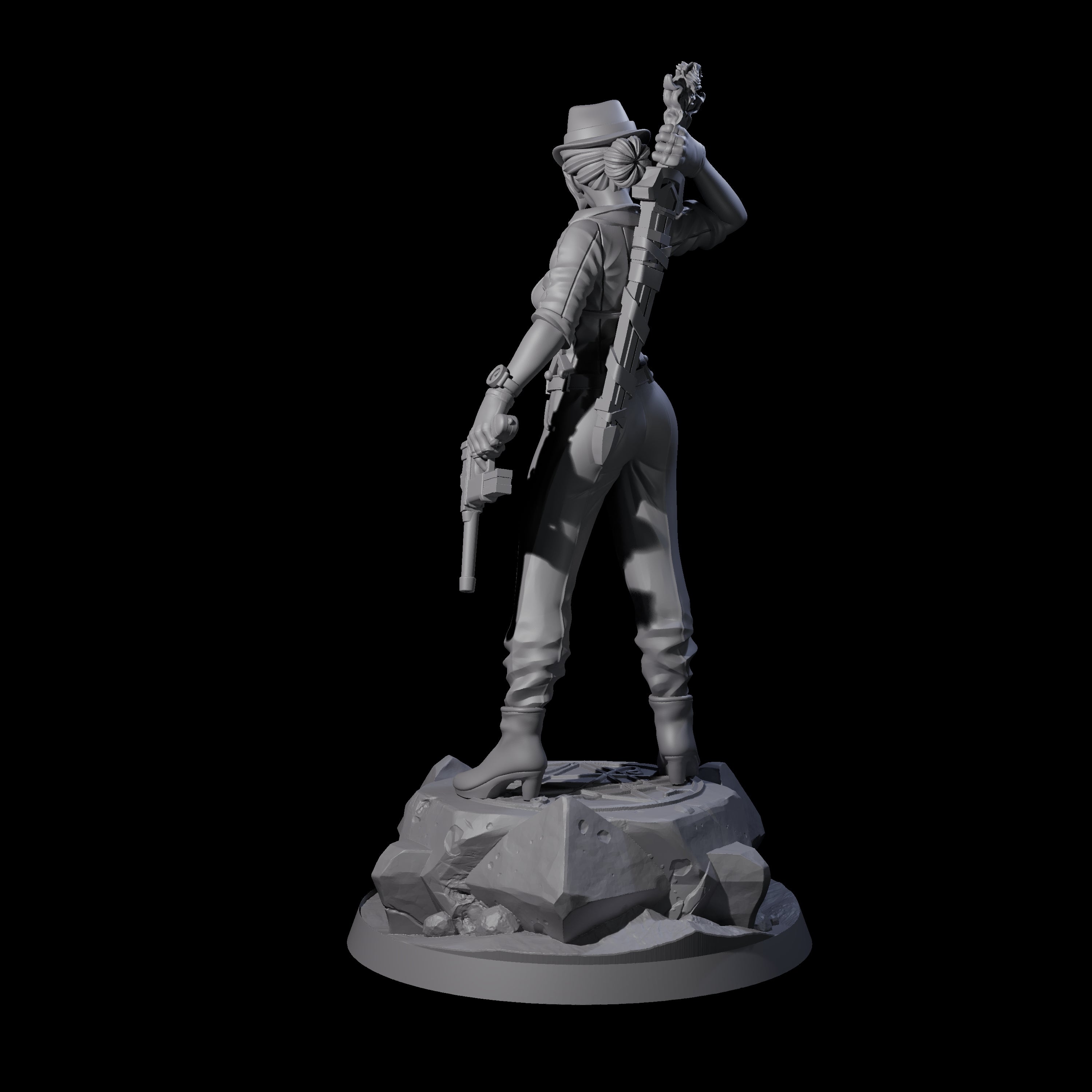 Come Out Swinging Human Witch Miniature for Dungeons and Dragons, Pathfinder or other TTRPGs