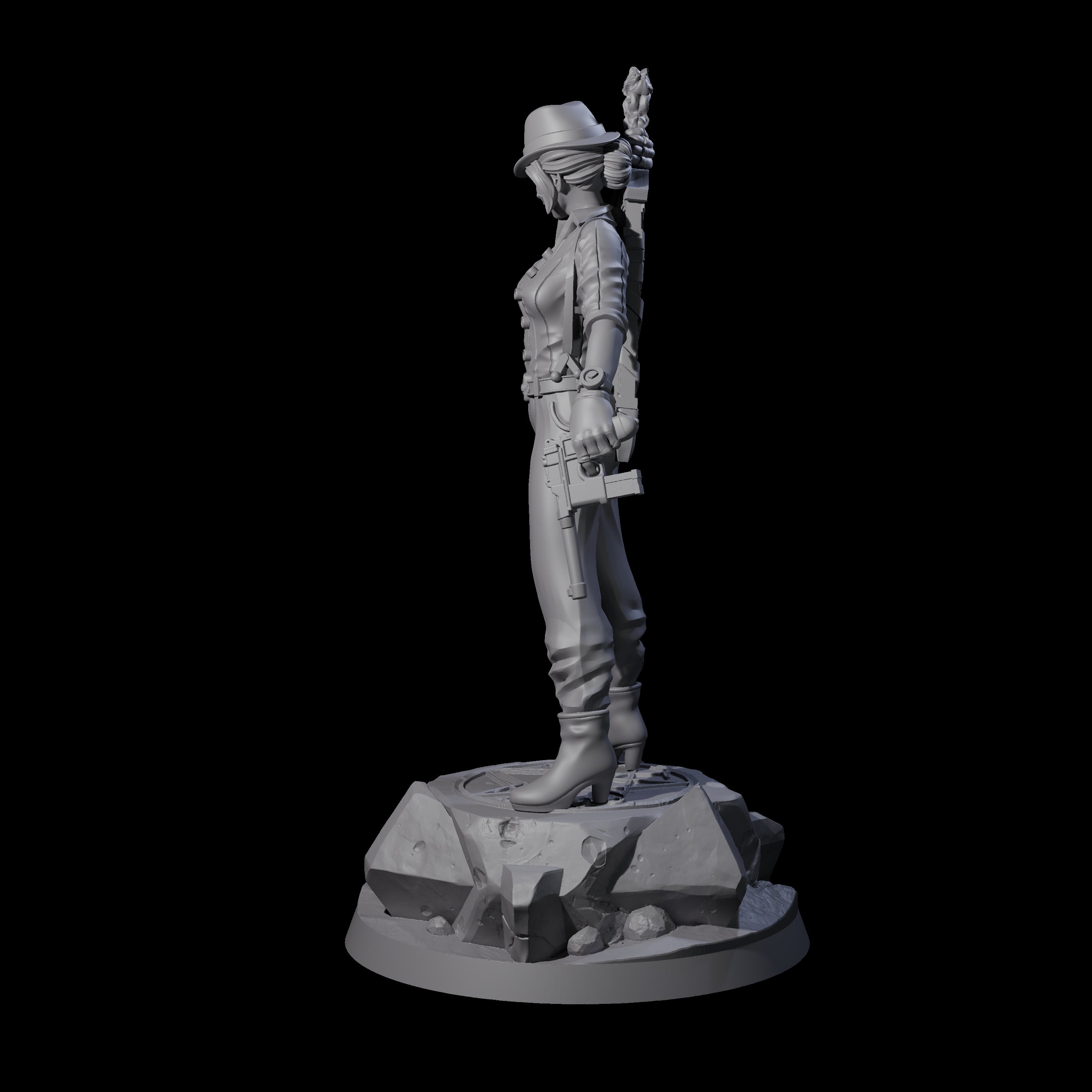 Come Out Swinging Human Witch Miniature for Dungeons and Dragons, Pathfinder or other TTRPGs