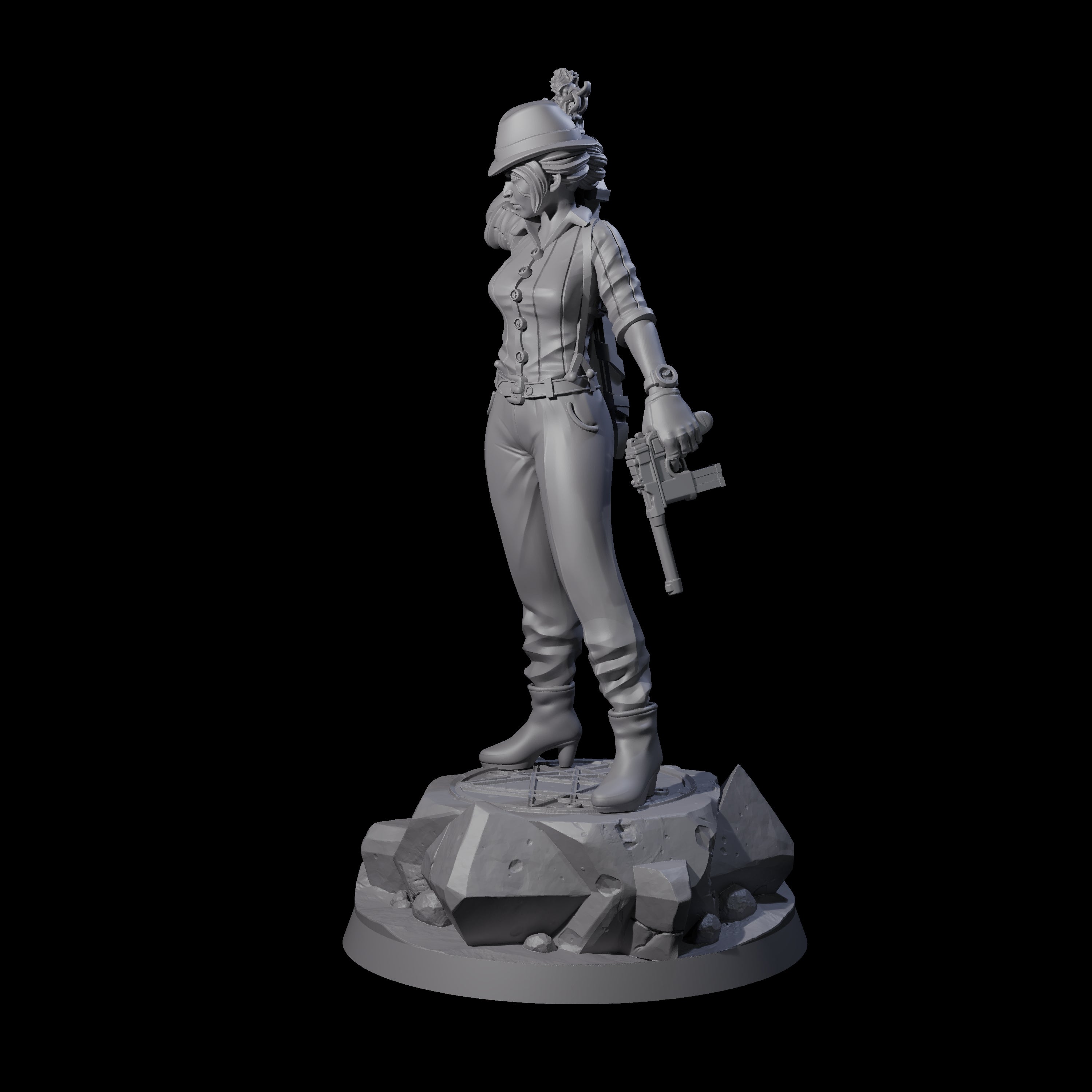 Come Out Swinging Human Witch Miniature for Dungeons and Dragons, Pathfinder or other TTRPGs