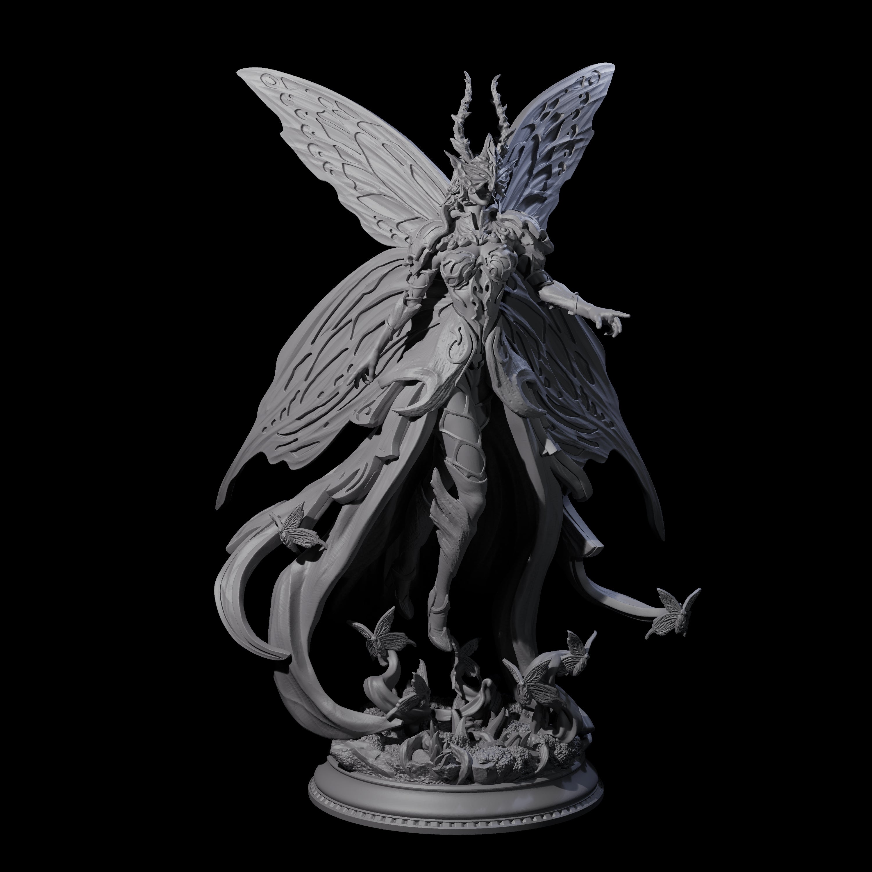 Commanding Archfey Queen Miniature for Dungeons and Dragons, Pathfinder or other TTRPGs