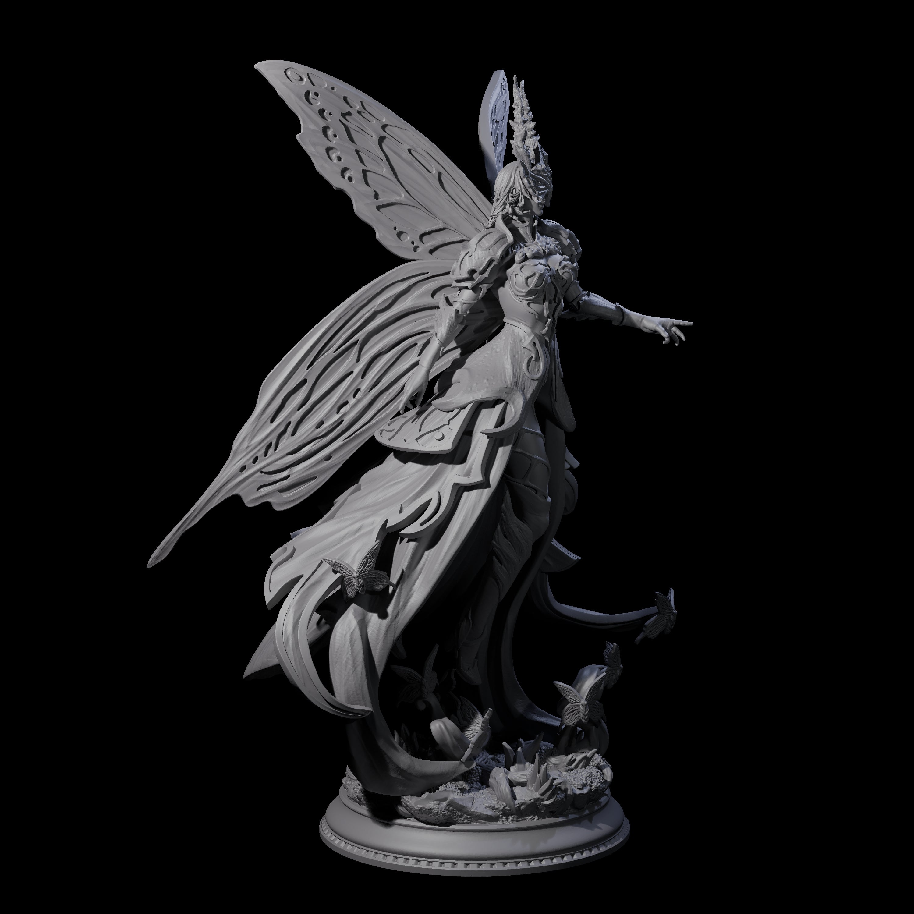 Commanding Archfey Queen Miniature for Dungeons and Dragons, Pathfinder or other TTRPGs