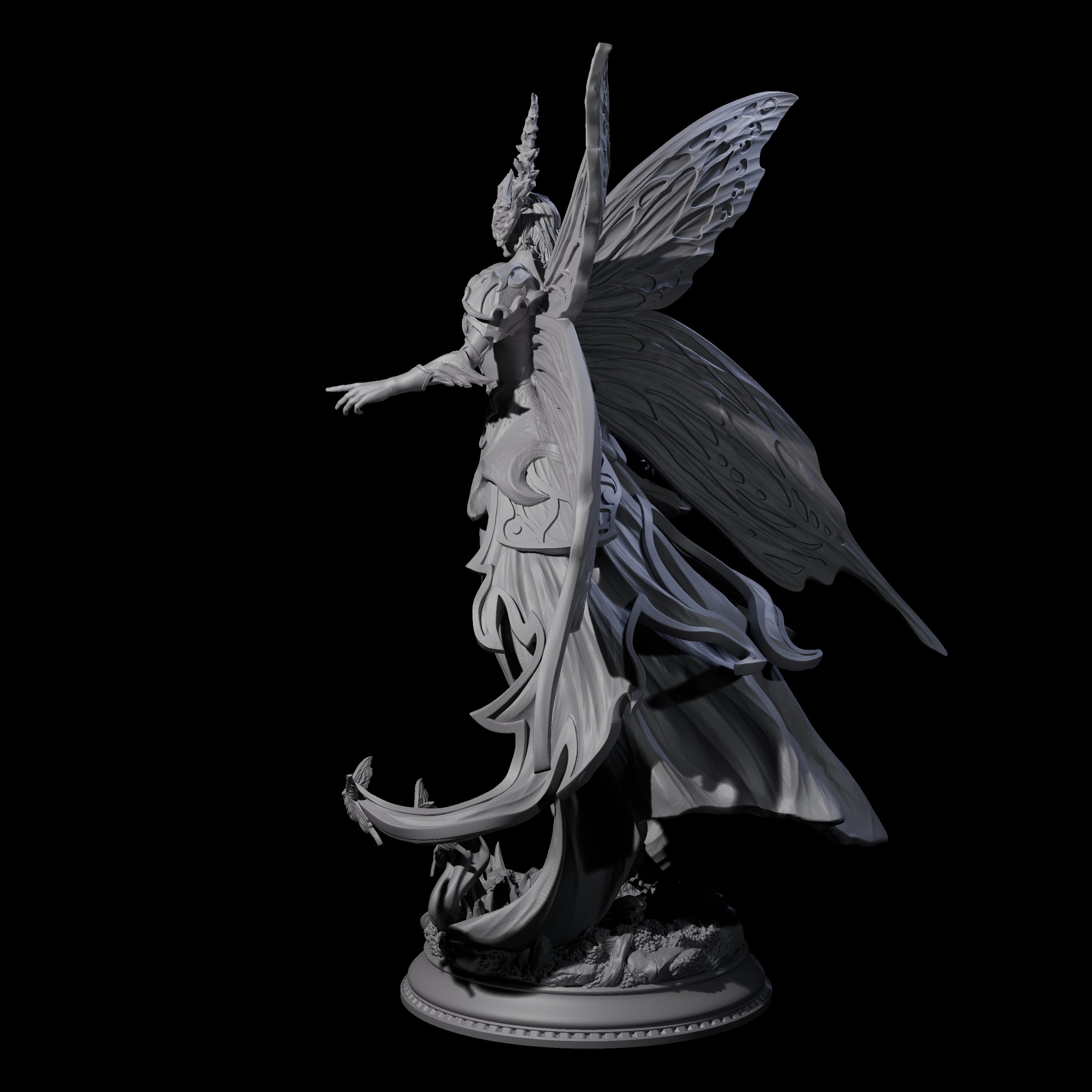 Commanding Archfey Queen Miniature for Dungeons and Dragons, Pathfinder or other TTRPGs