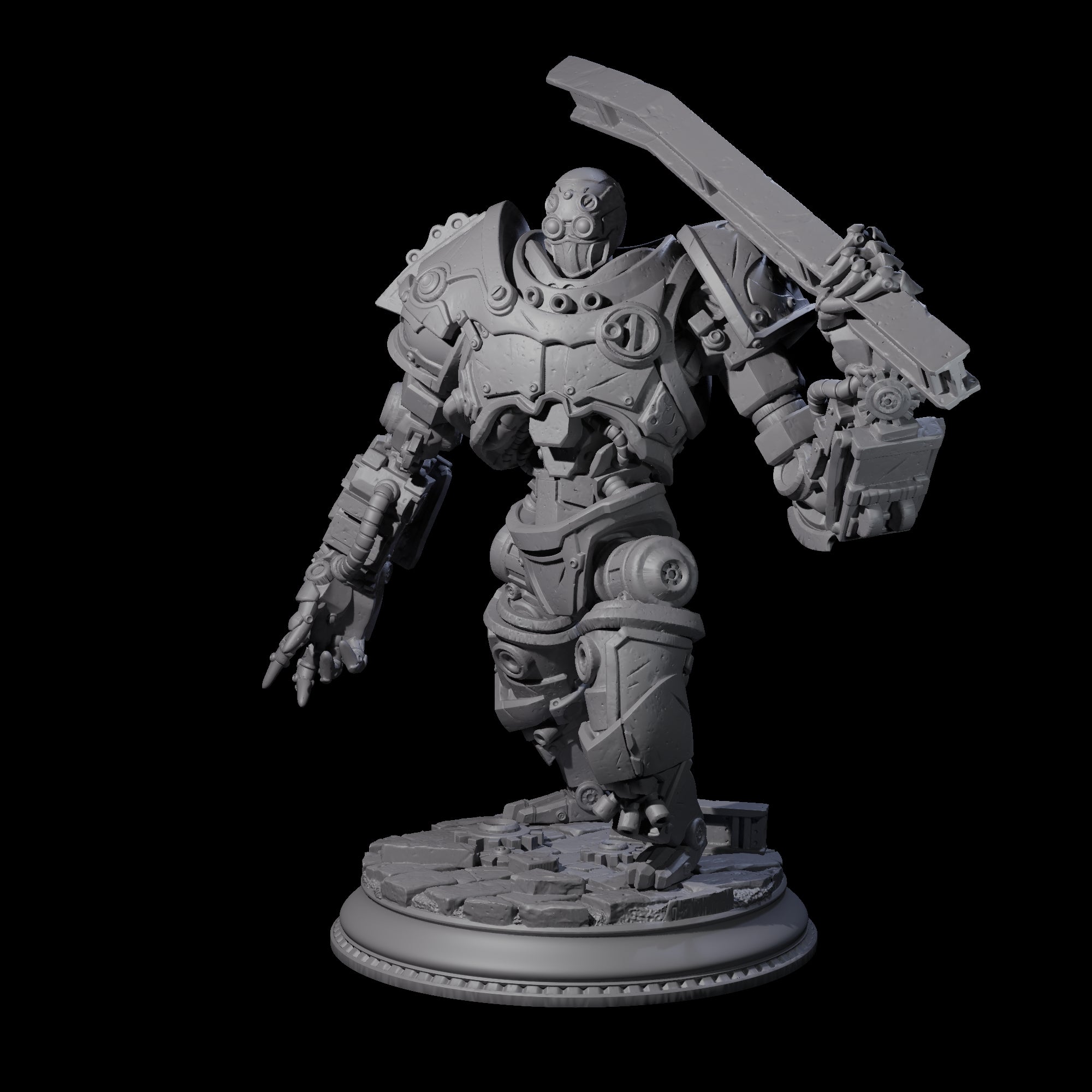 Commanding Clockwork Guardian Miniature for Dungeons and Dragons, Pathfinder or other TTRPGs