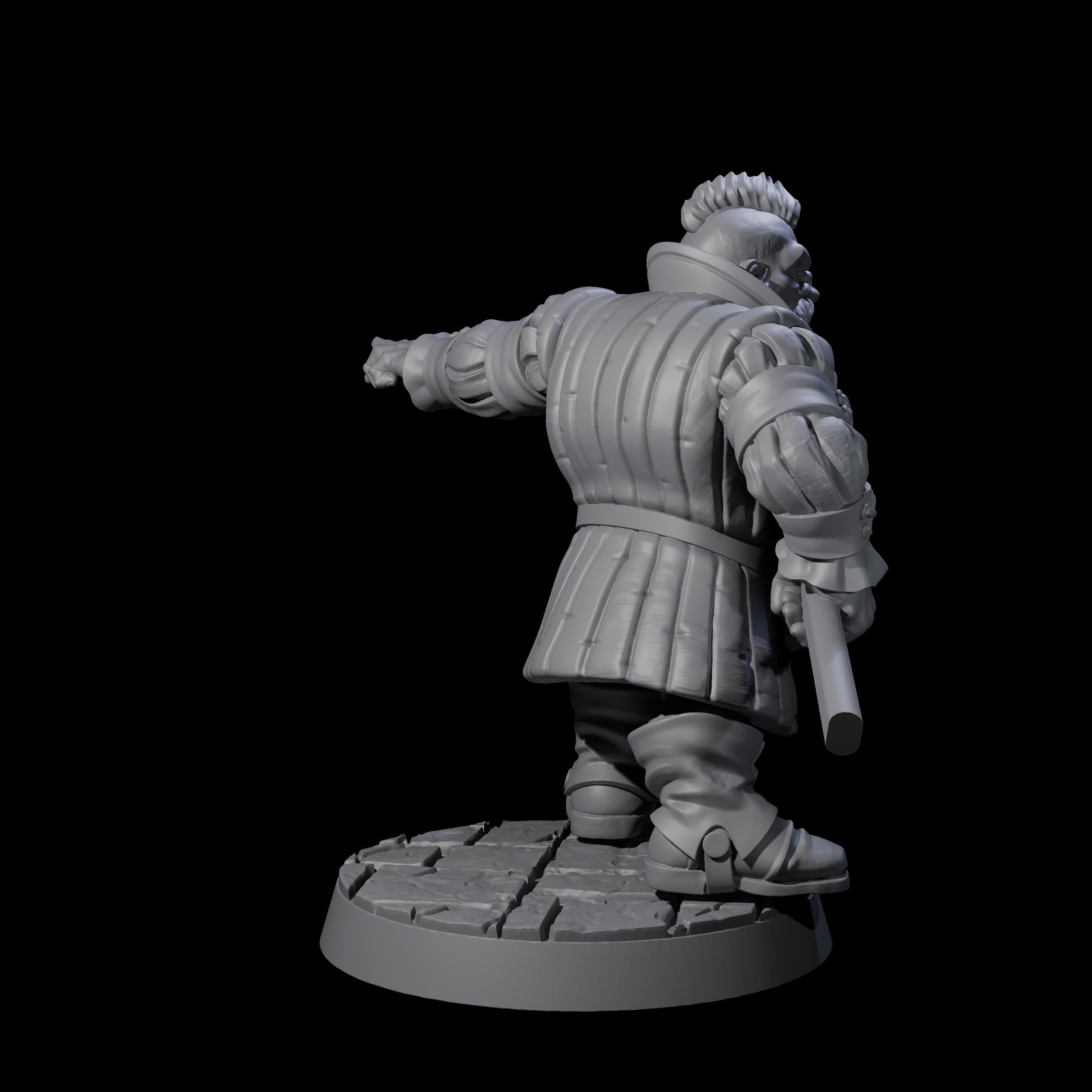 Commanding Dwarf Leader Miniature for Dungeons and Dragons, Pathfinder or other TTRPGs