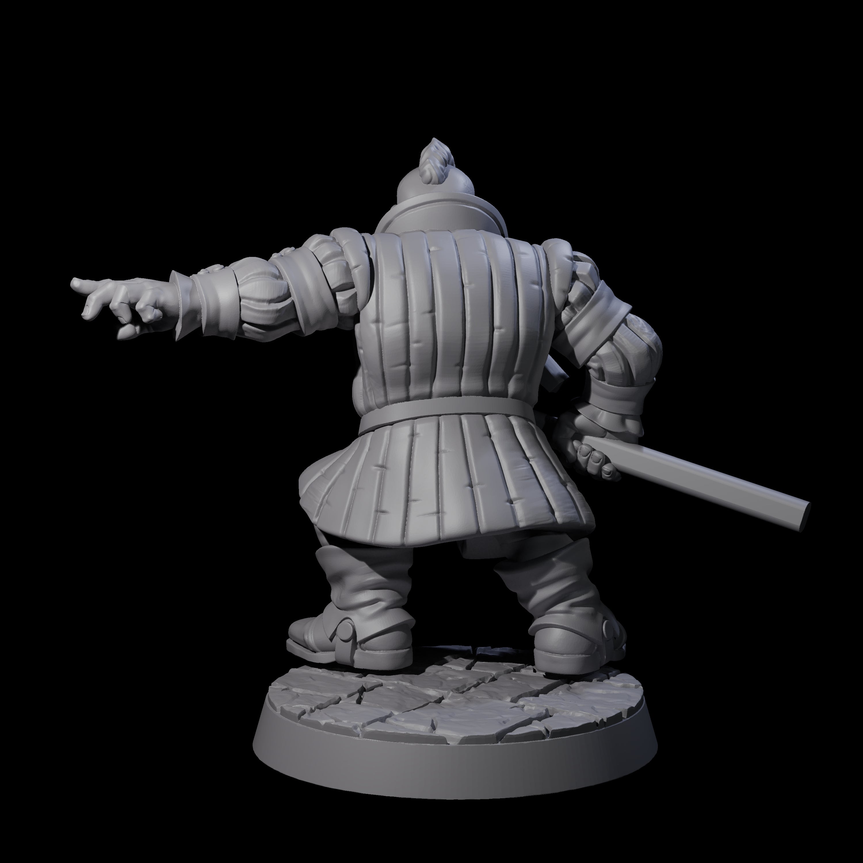 Commanding Dwarf Leader Miniature for Dungeons and Dragons, Pathfinder or other TTRPGs