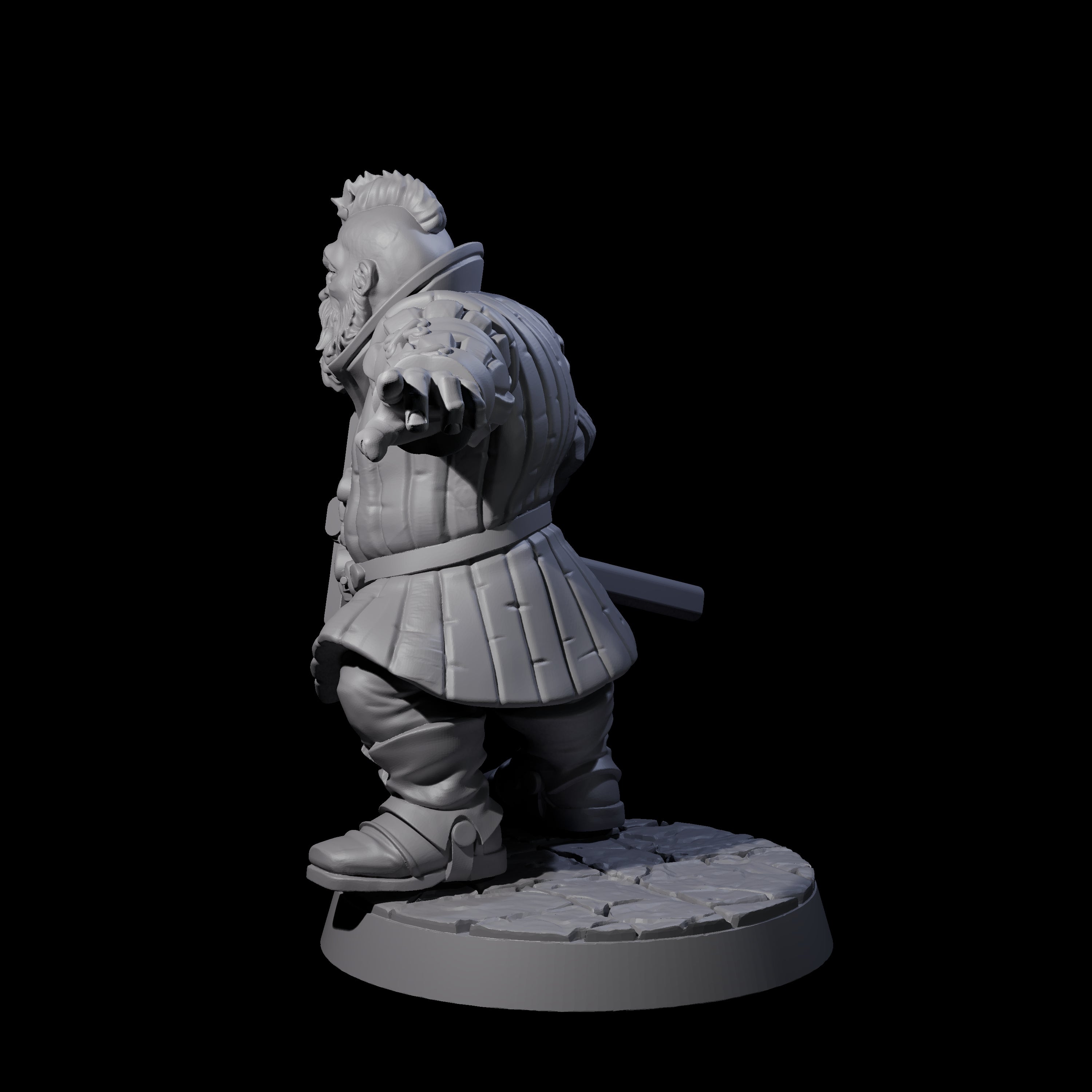 Commanding Dwarf Leader Miniature for Dungeons and Dragons, Pathfinder or other TTRPGs