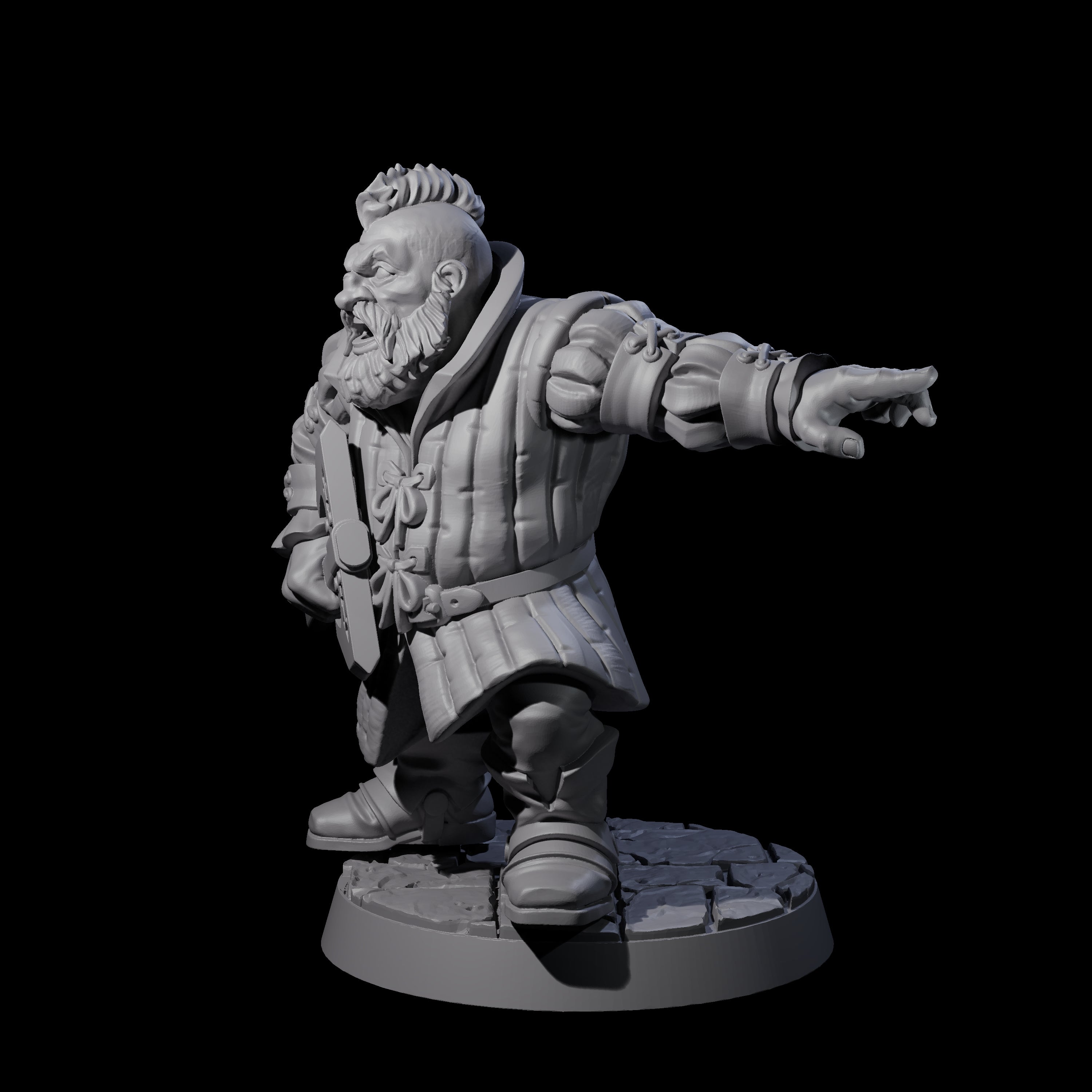 Commanding Dwarf Leader Miniature for Dungeons and Dragons, Pathfinder or other TTRPGs