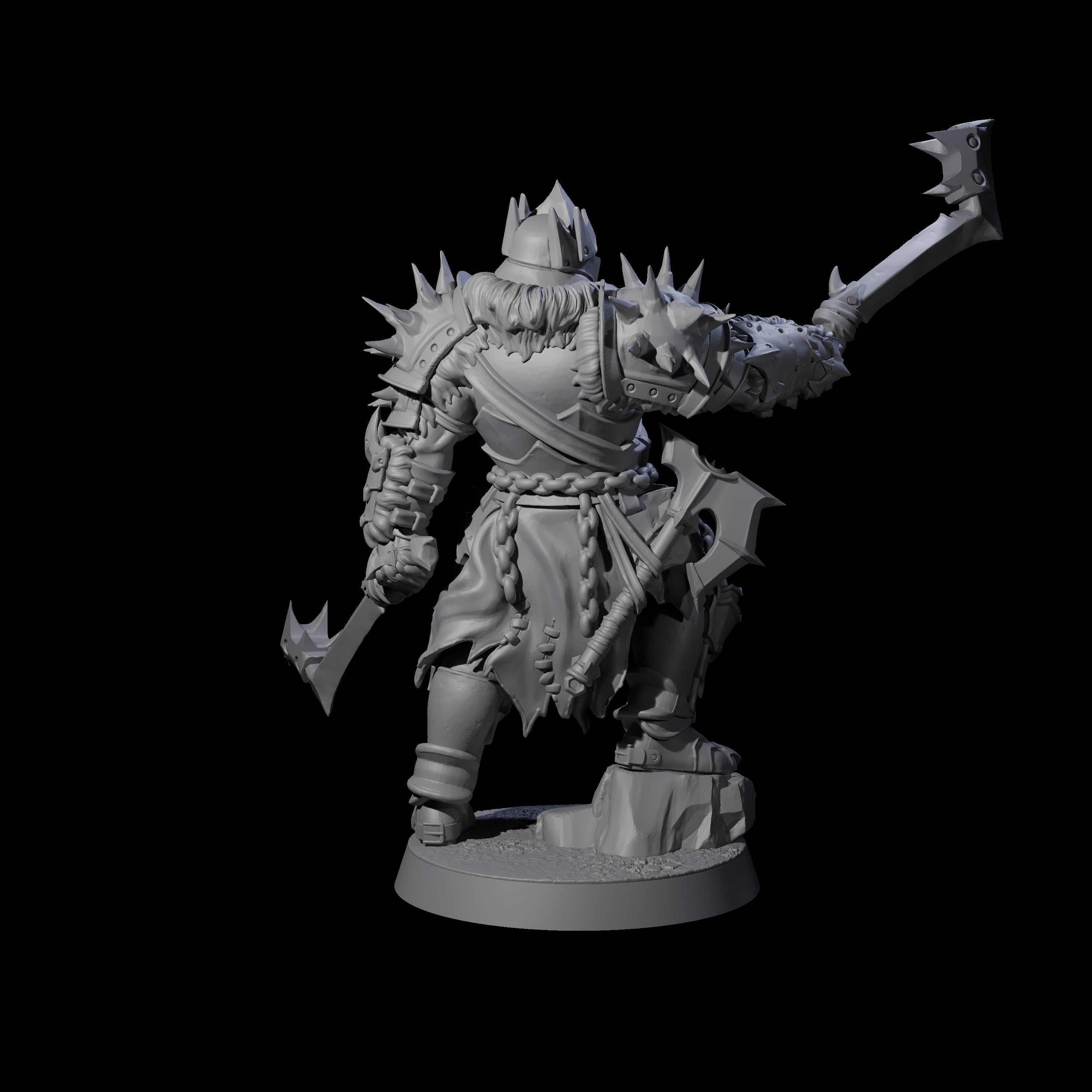Commanding General Orc Warlord Miniature for Dungeons and Dragons, Pathfinder or other TTRPGs