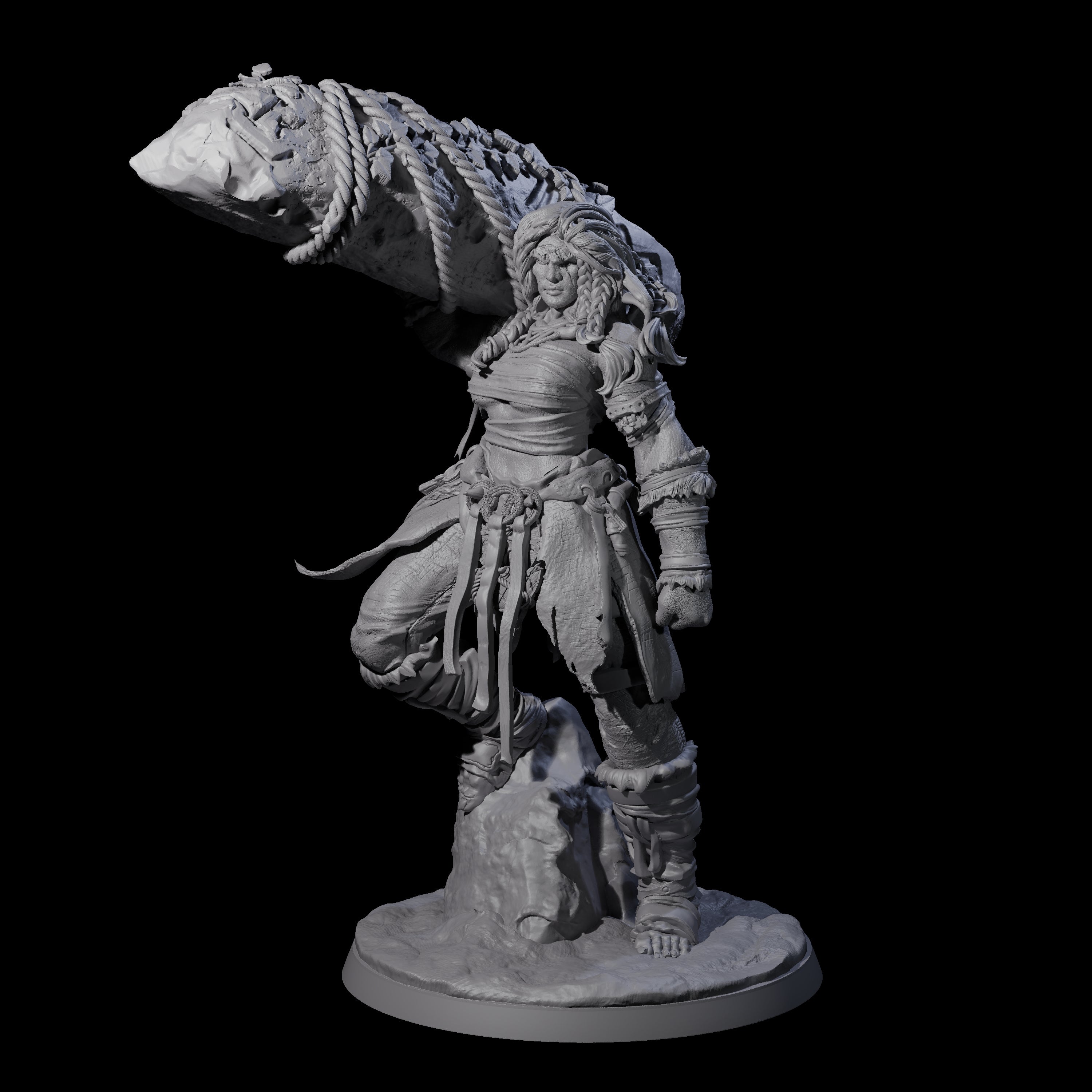 Commanding Hill Giant Matriarch Miniature for Dungeons and Dragons, Pathfinder or other TTRPGs