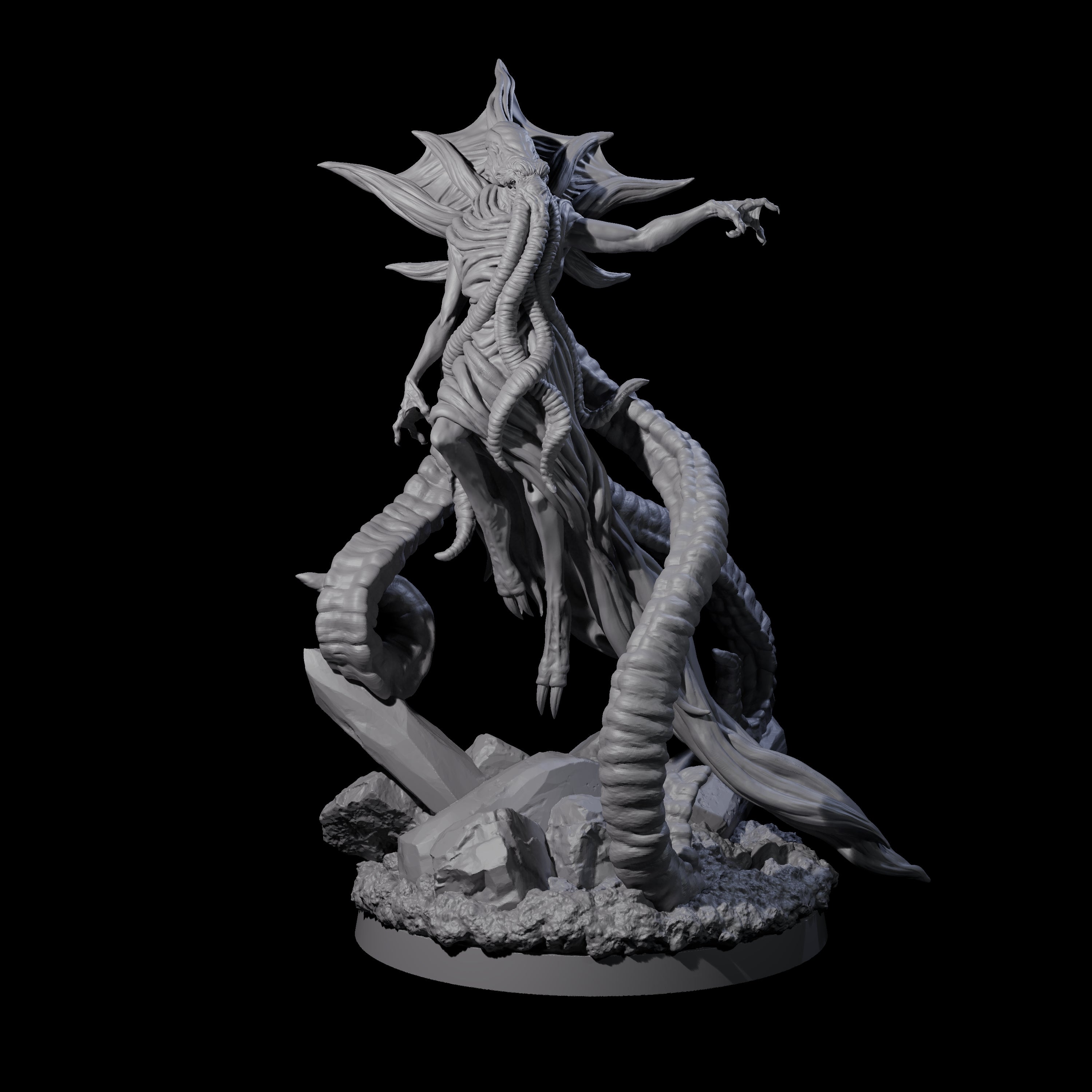 Commanding Mind Flayer Overseer Miniature for Dungeons and Dragons, Pathfinder or other TTRPGs