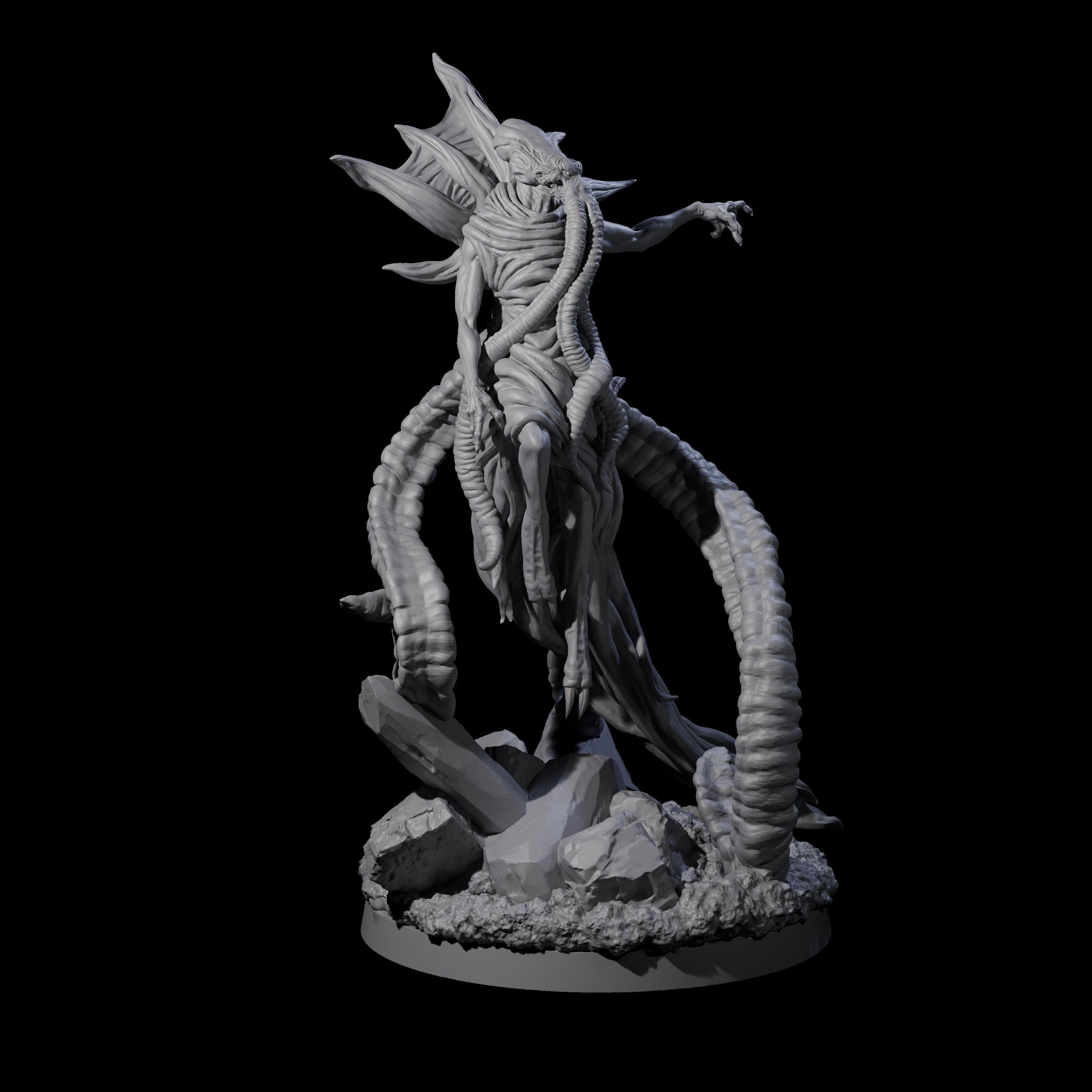 Commanding Mind Flayer Overseer Miniature for Dungeons and Dragons, Pathfinder or other TTRPGs