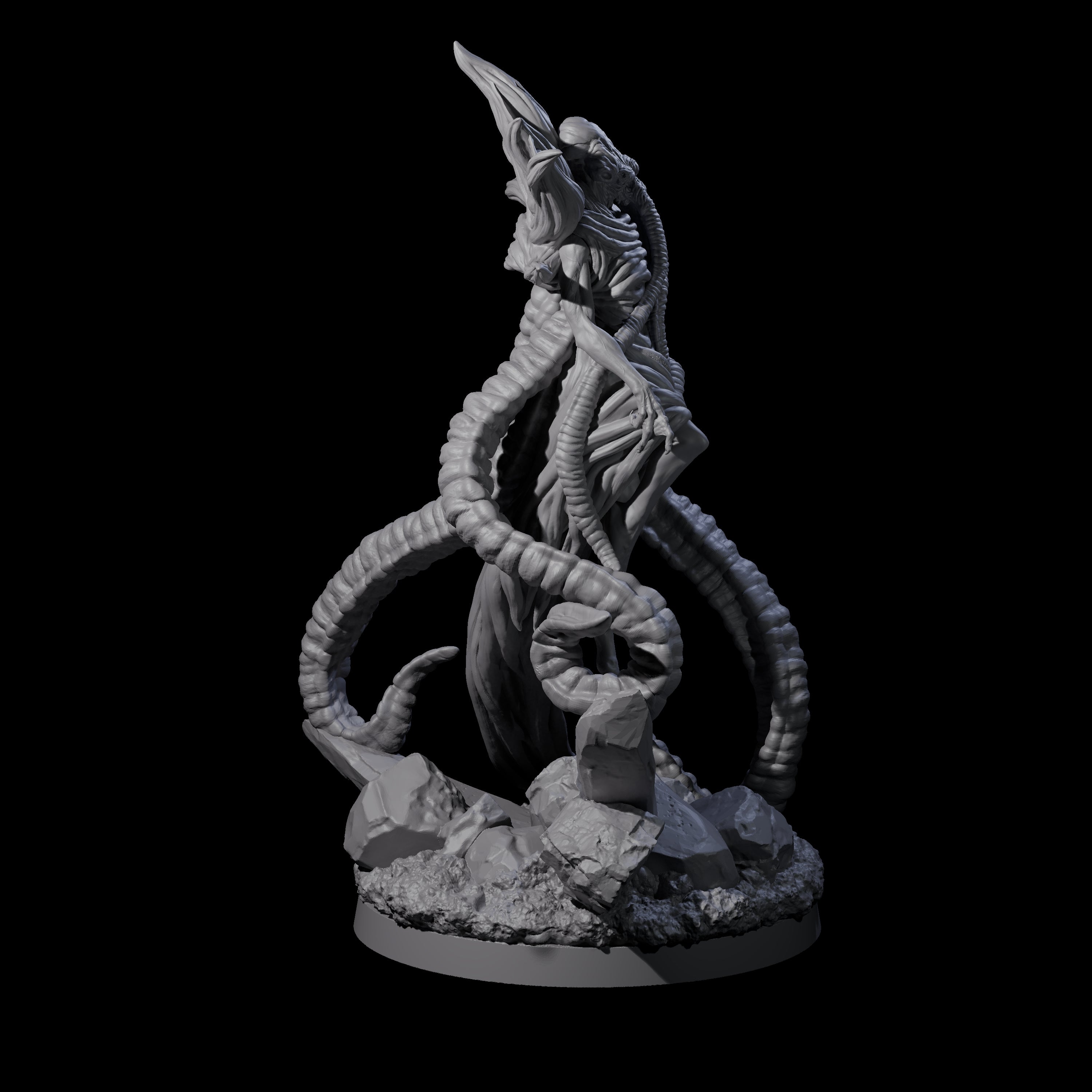 Commanding Mind Flayer Overseer Miniature for Dungeons and Dragons, Pathfinder or other TTRPGs