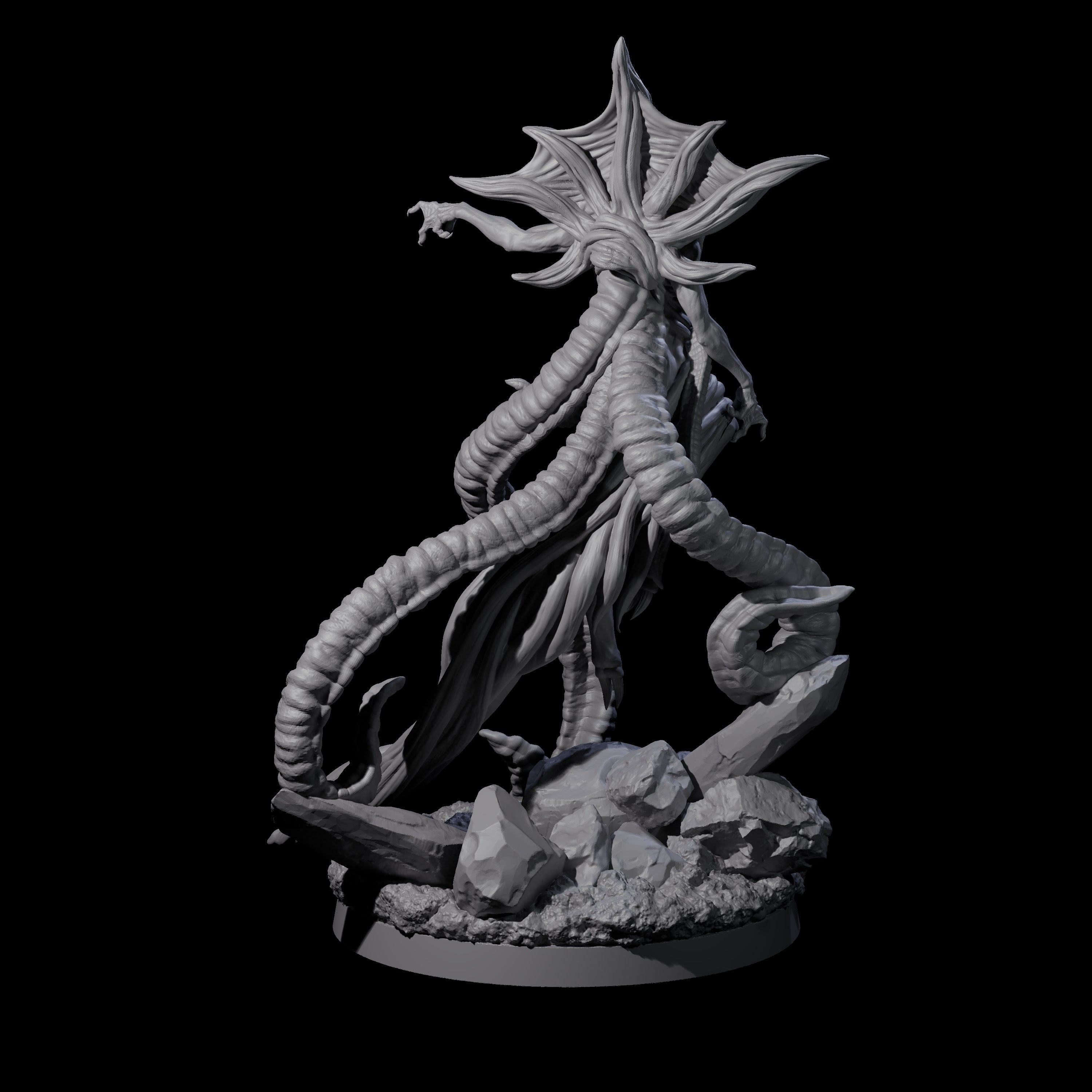 Commanding Mind Flayer Overseer Miniature for Dungeons and Dragons, Pathfinder or other TTRPGs