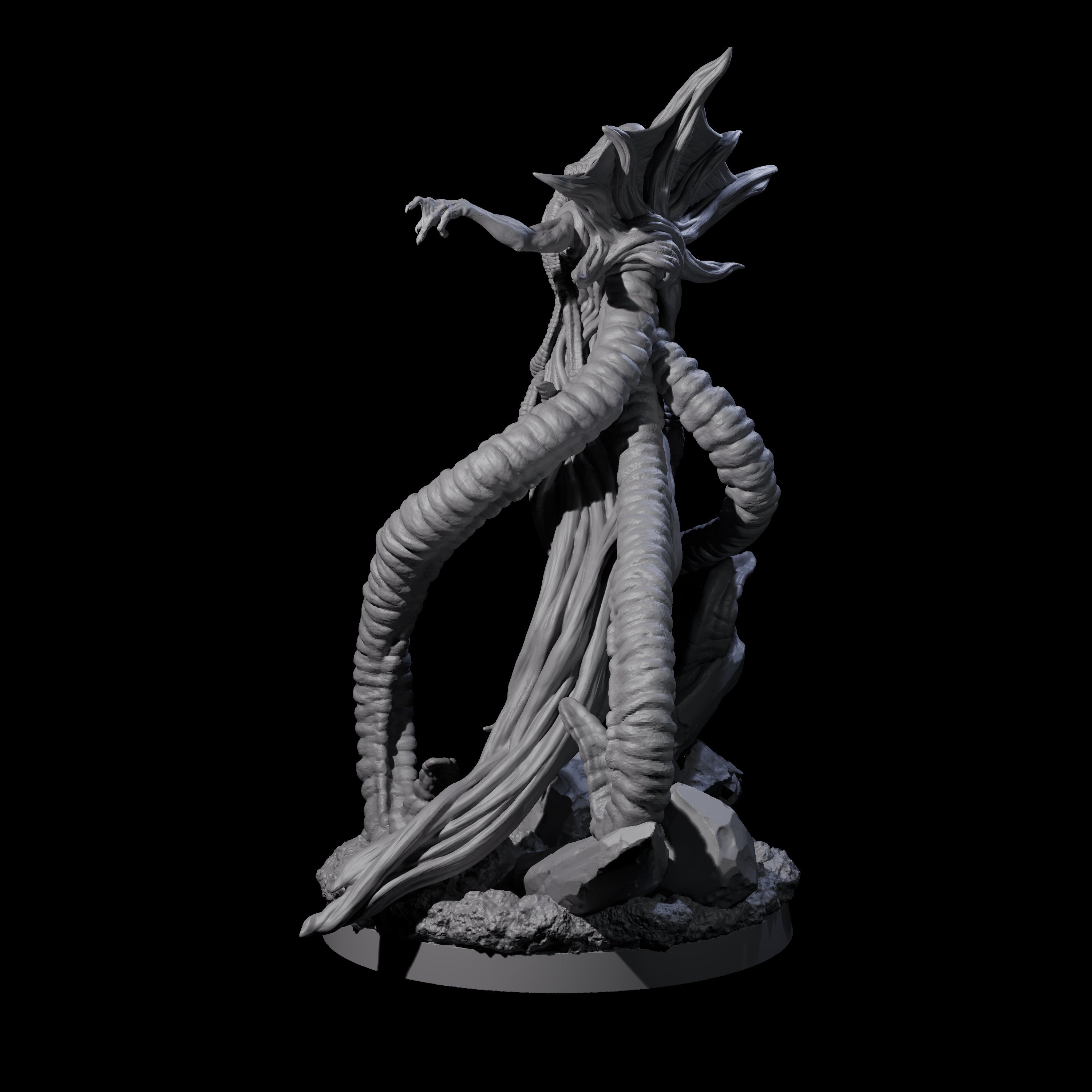 Commanding Mind Flayer Overseer Miniature for Dungeons and Dragons, Pathfinder or other TTRPGs