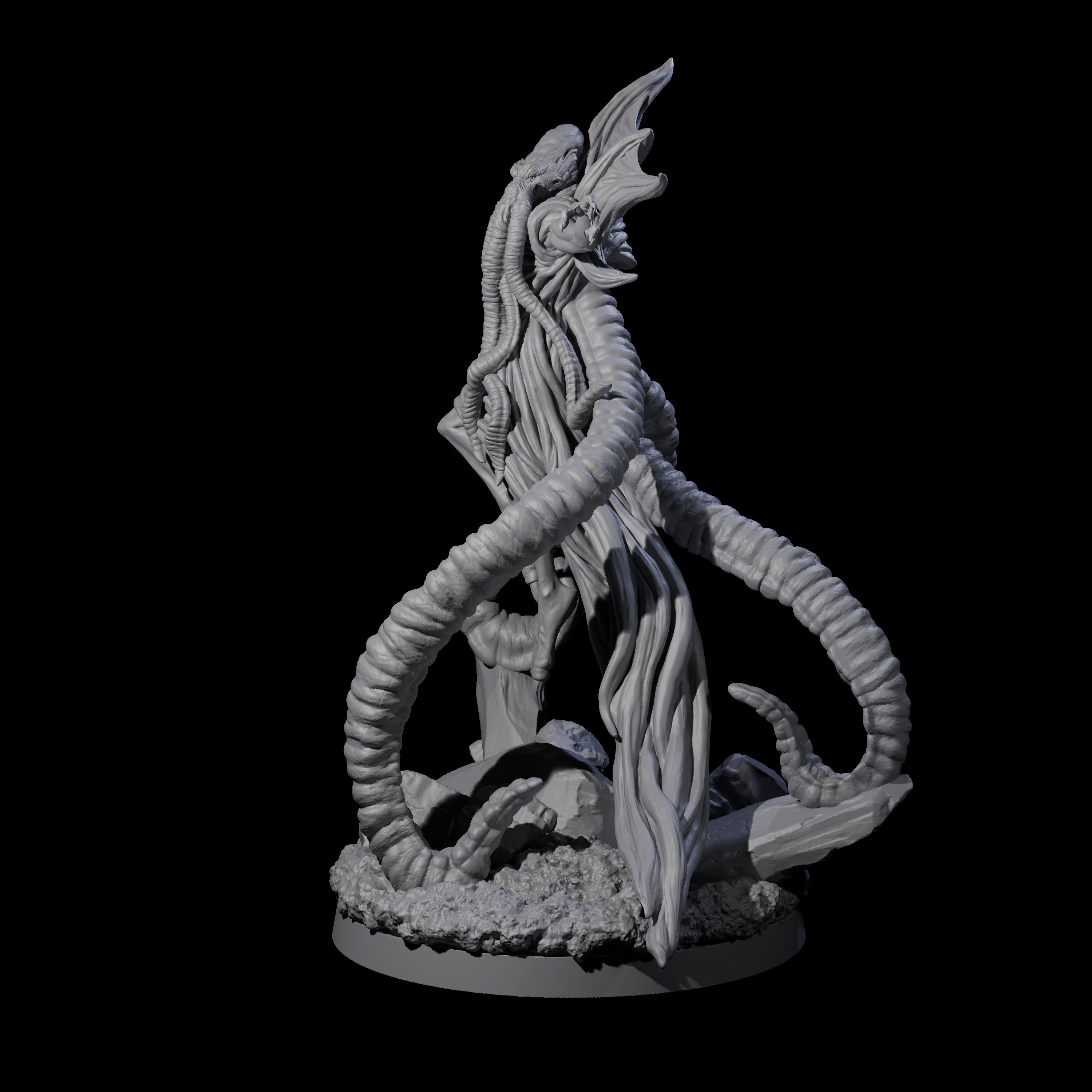 Commanding Mind Flayer Overseer Miniature for Dungeons and Dragons, Pathfinder or other TTRPGs